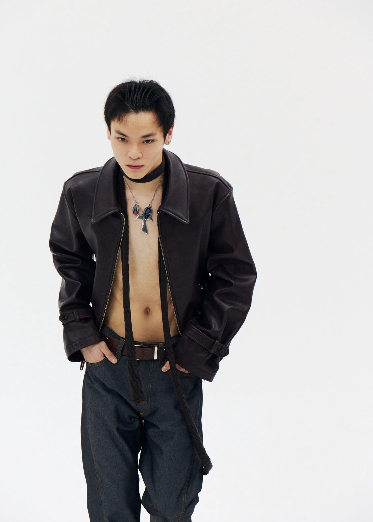 SHOOP 26AW EVERYDAY LEATHER JACKET / Brown