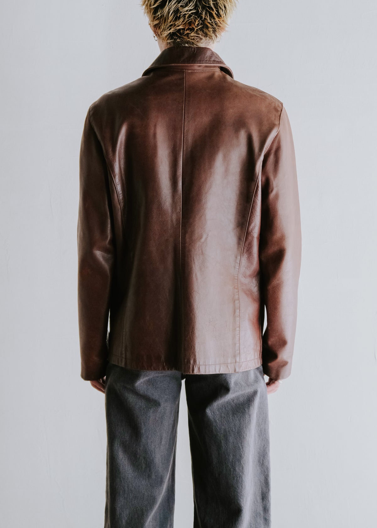 A.P.C. アーペーセー 90年代 cow レザー zip up ジャケット メンズ