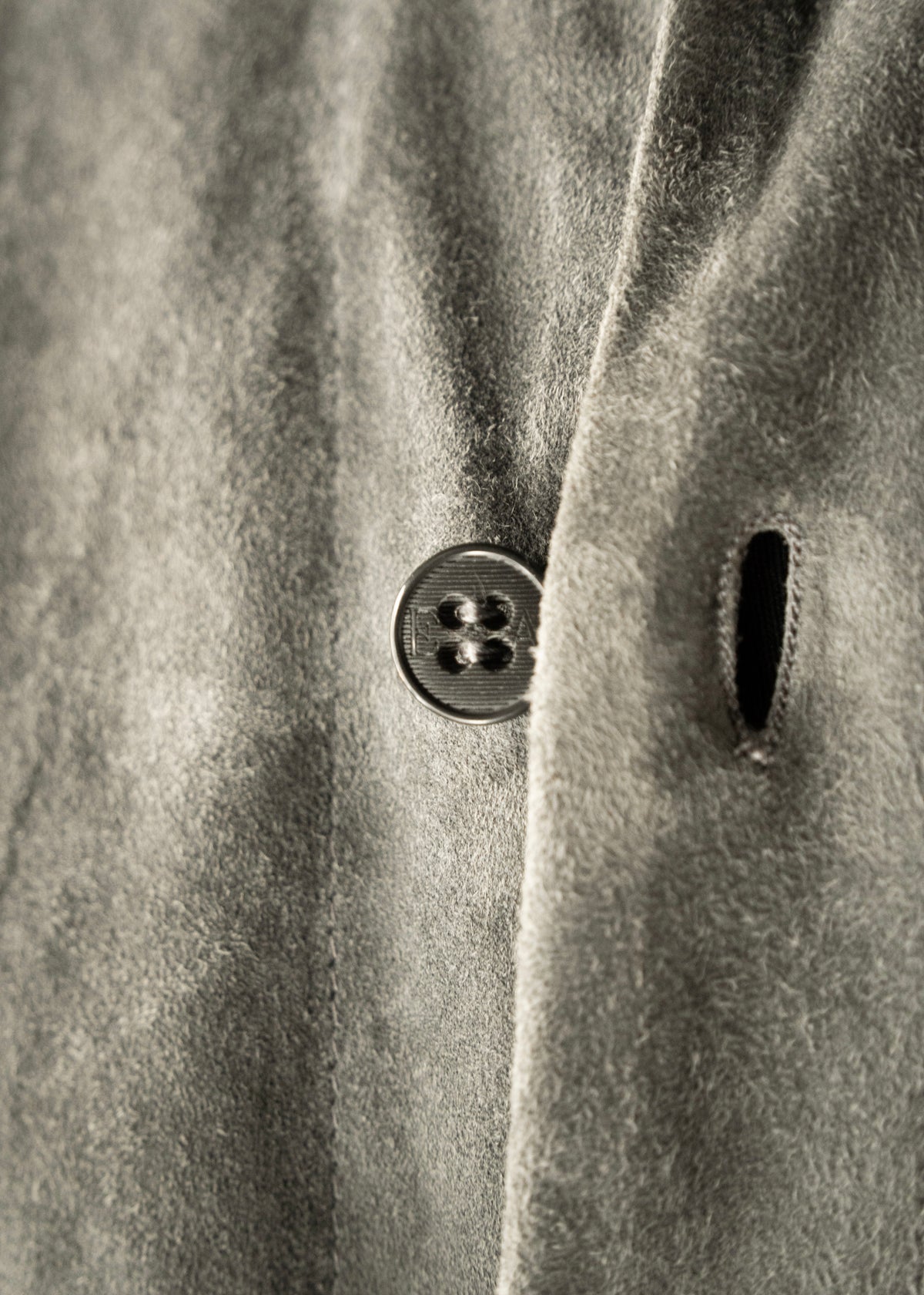1998SS EMPORIO ARMANI band collar suede leather jacket