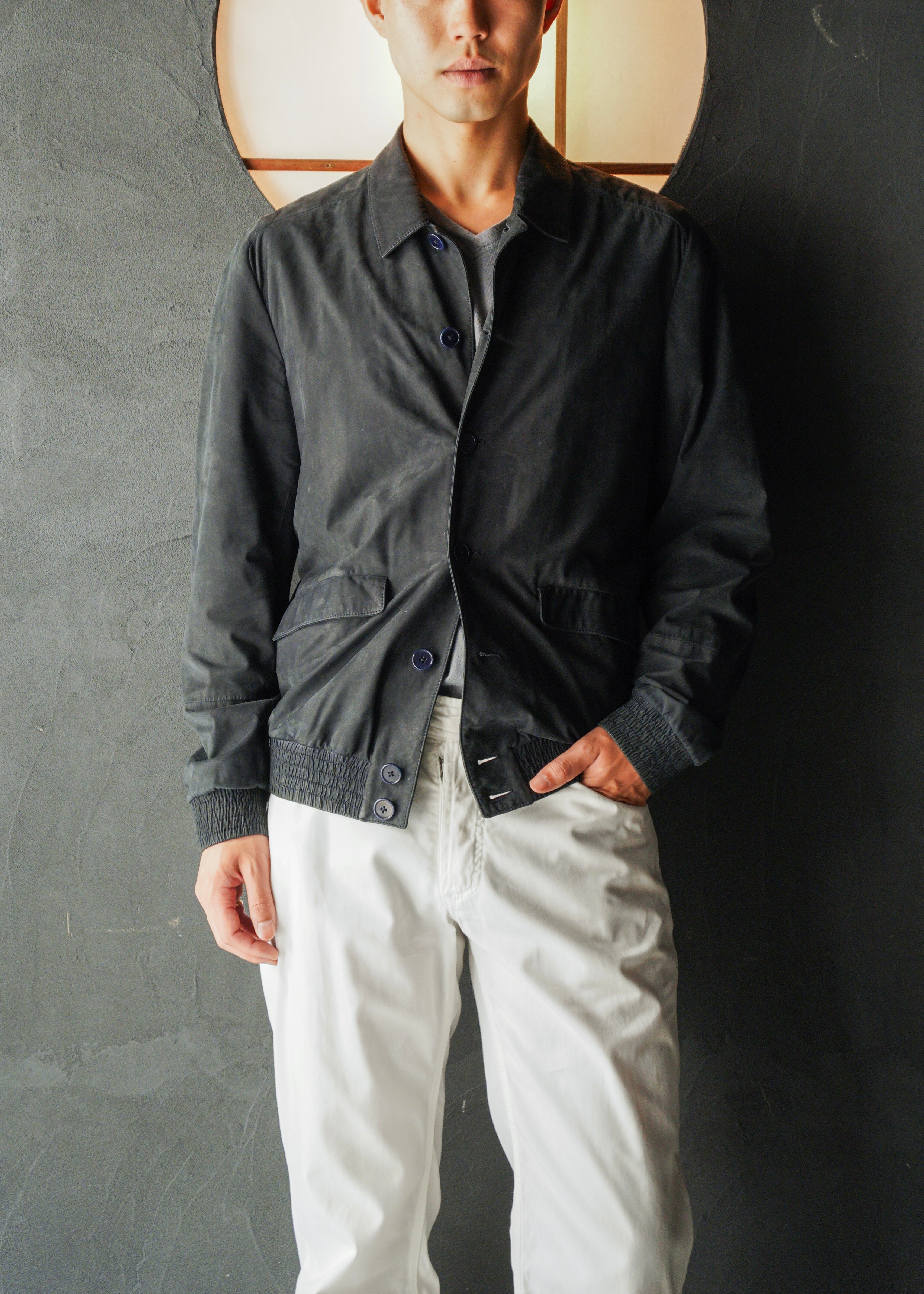 00-10’s BOTTEGA VENETA suede leather field jacket