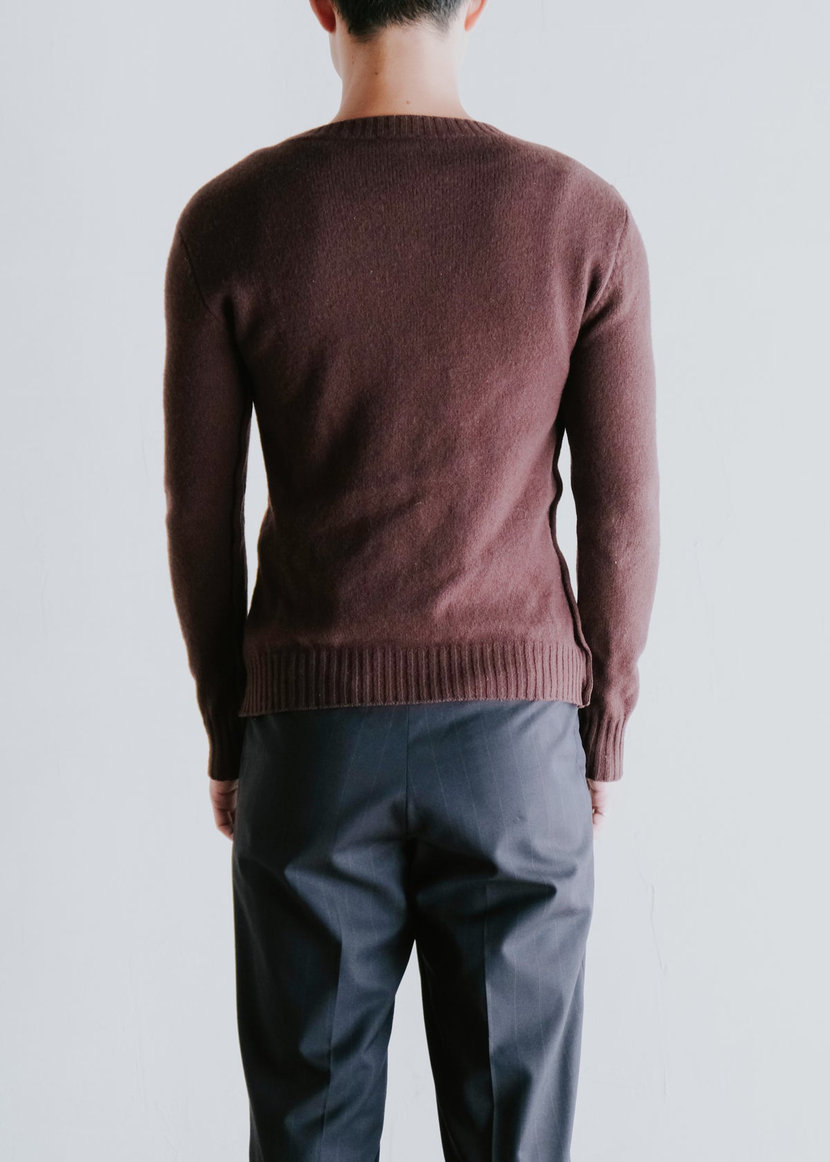 DRIES VAN NOTEN ドリスヴァンノッテン 90-00年代 cropped Vネック ウール ニット メンズ