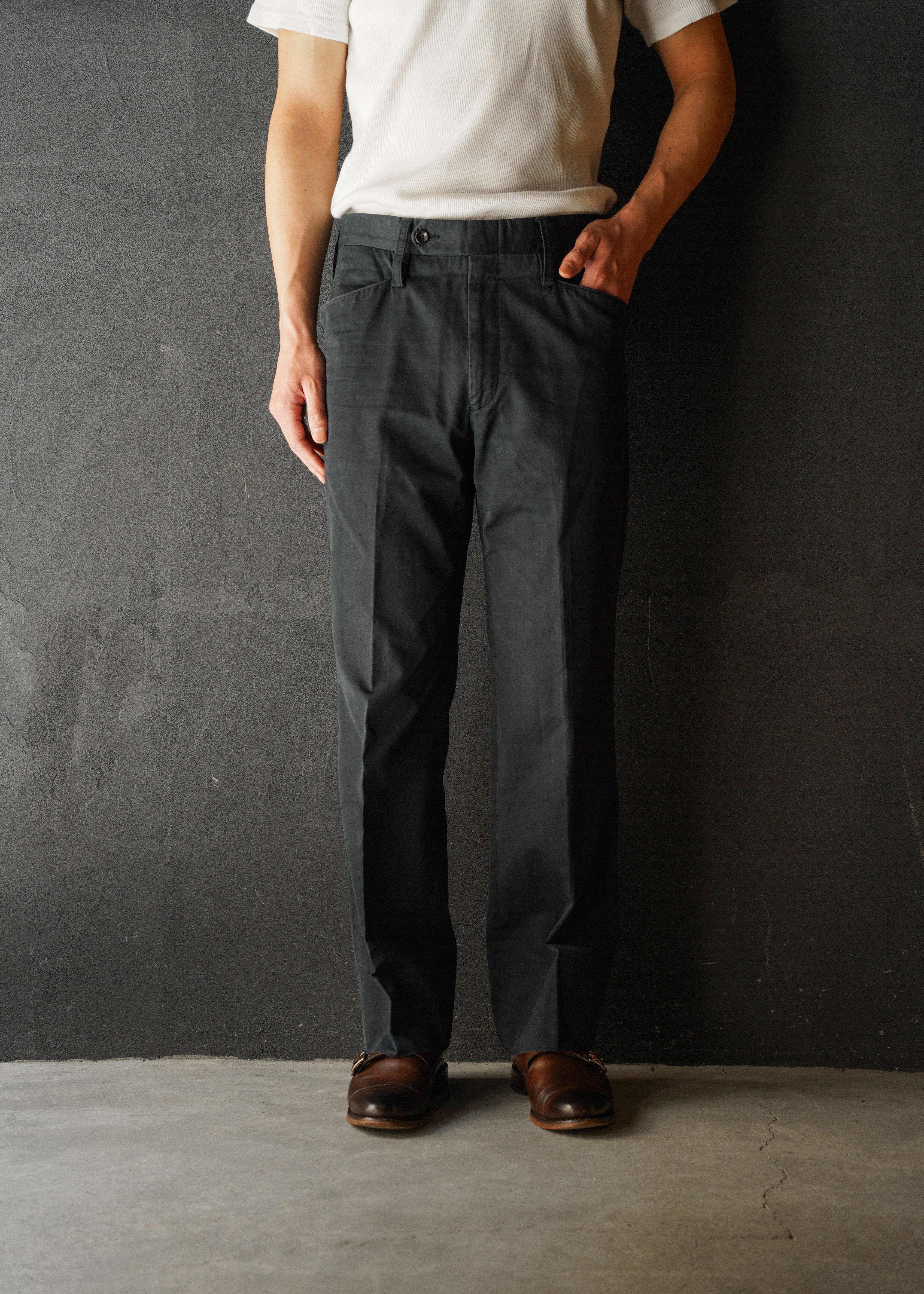 GUCCI by Tom Ford 2004SS tapered cotton trousers