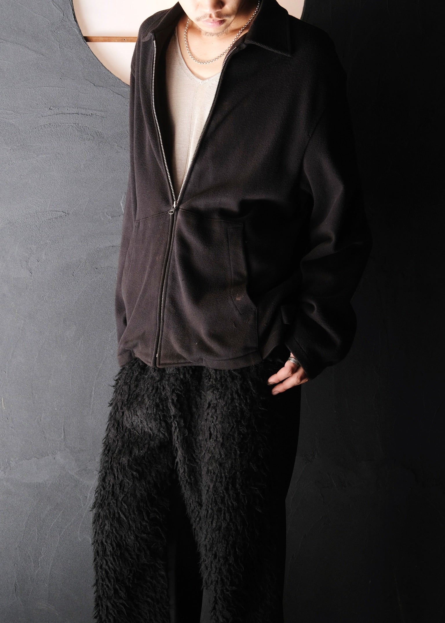 Y's for men 94SS cotton loose drizzler jacket