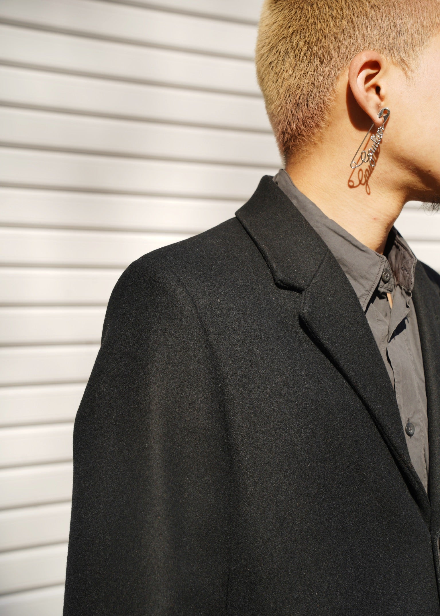 90's A.P.C. fly front chester coat