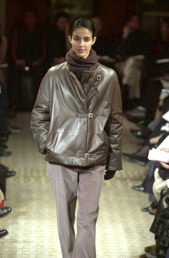 HERMÈS 00aw by Martin Margiela cotton cashmere corduroy straight  trousers