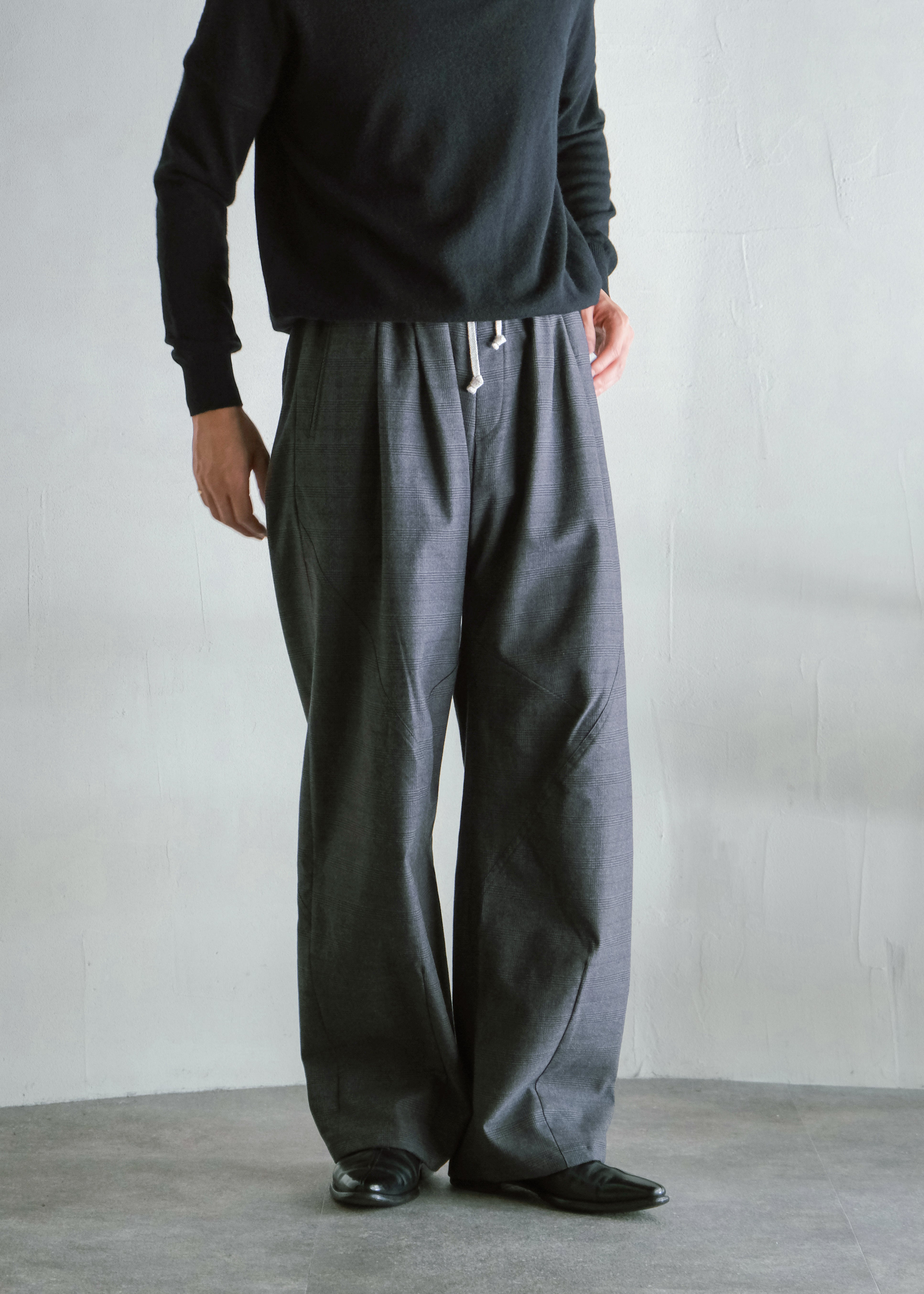 HOMO LUDENS 26AW Ex. Y.M. Jockey easy パンツ charcoal メンズ