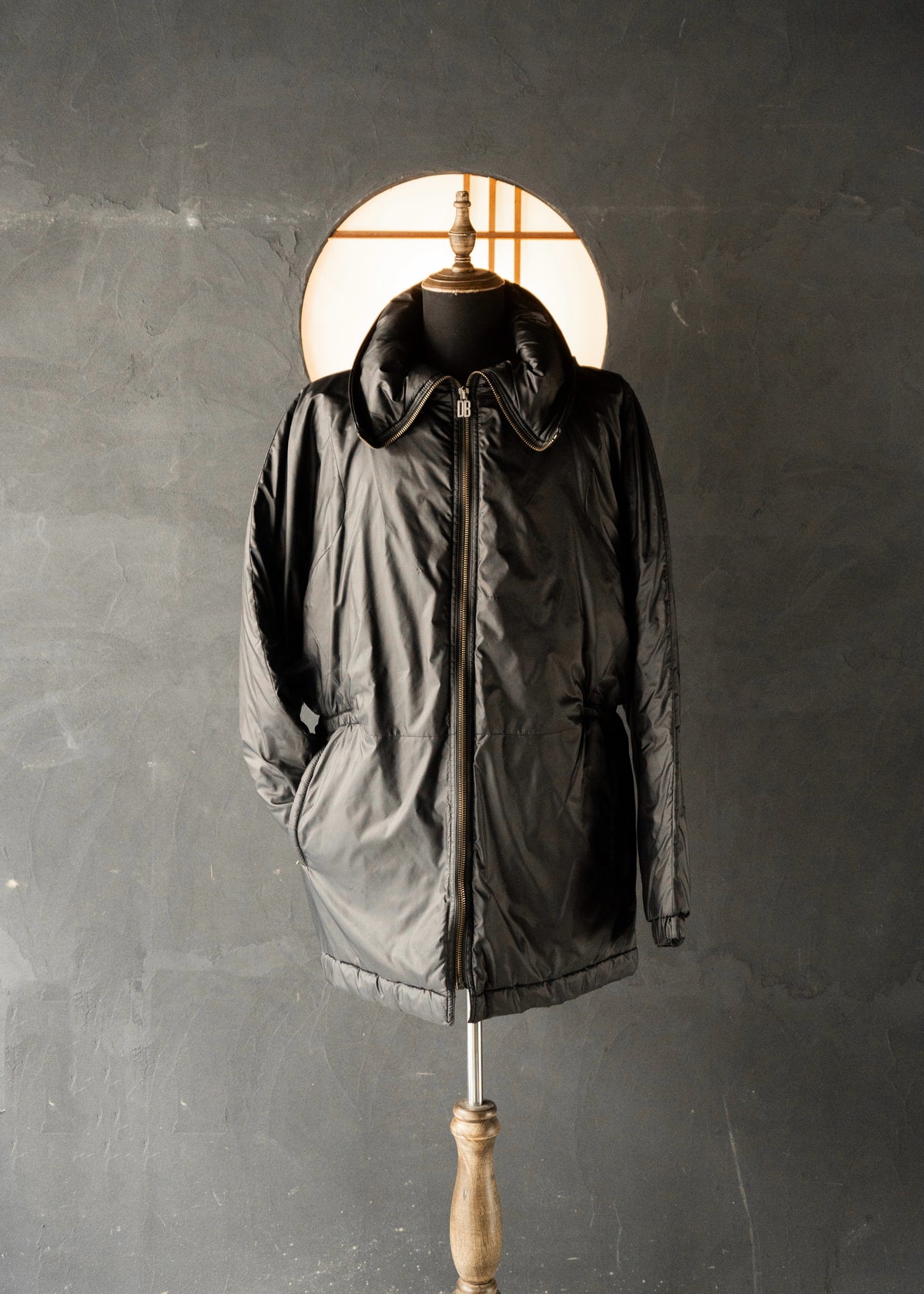 DIRK BIKKEMBERGS 99AW space collar zip up nylon jacket