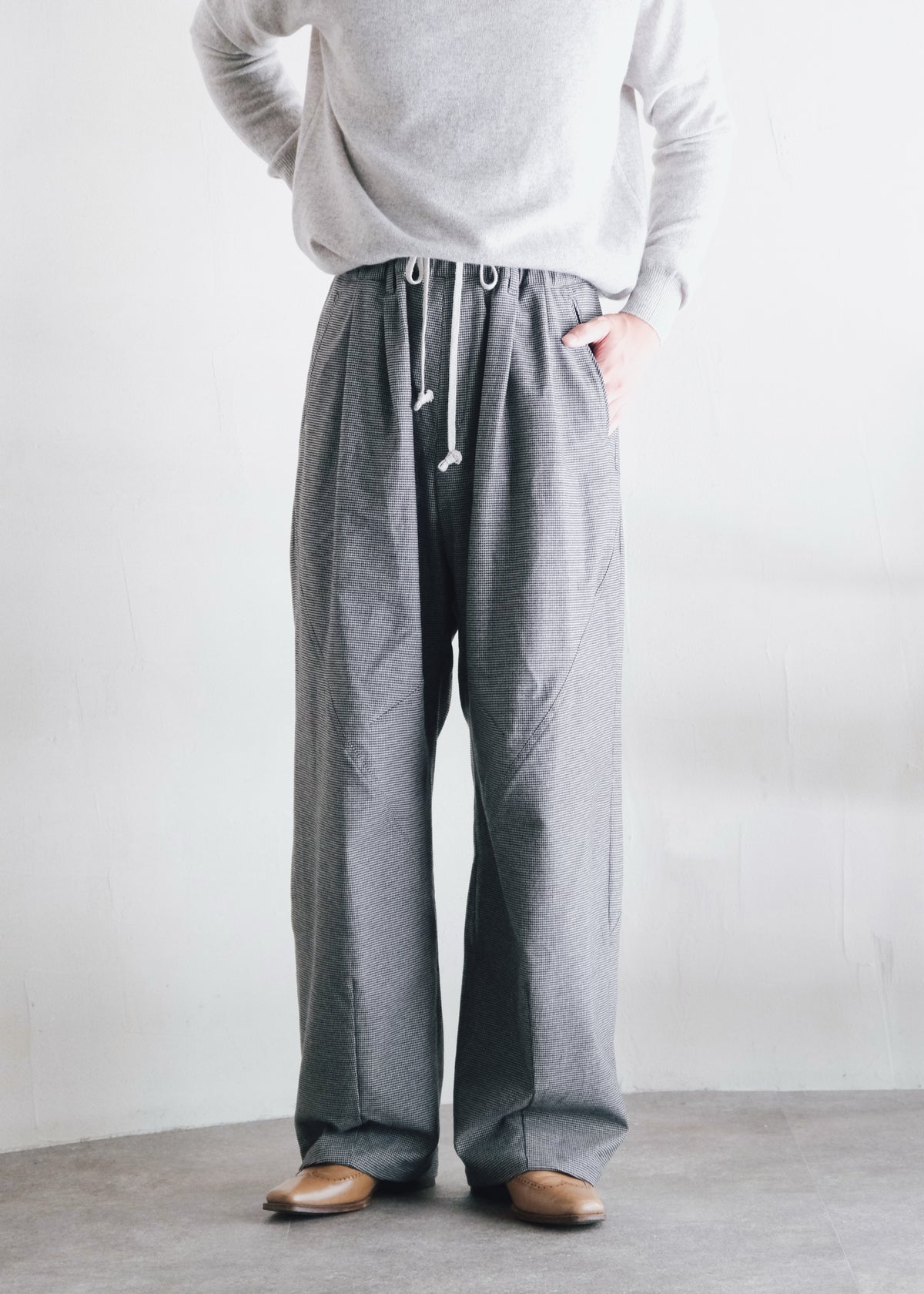 Ex. HOMO LUDENS 26AW Y.M. Jockey easy pants / gray