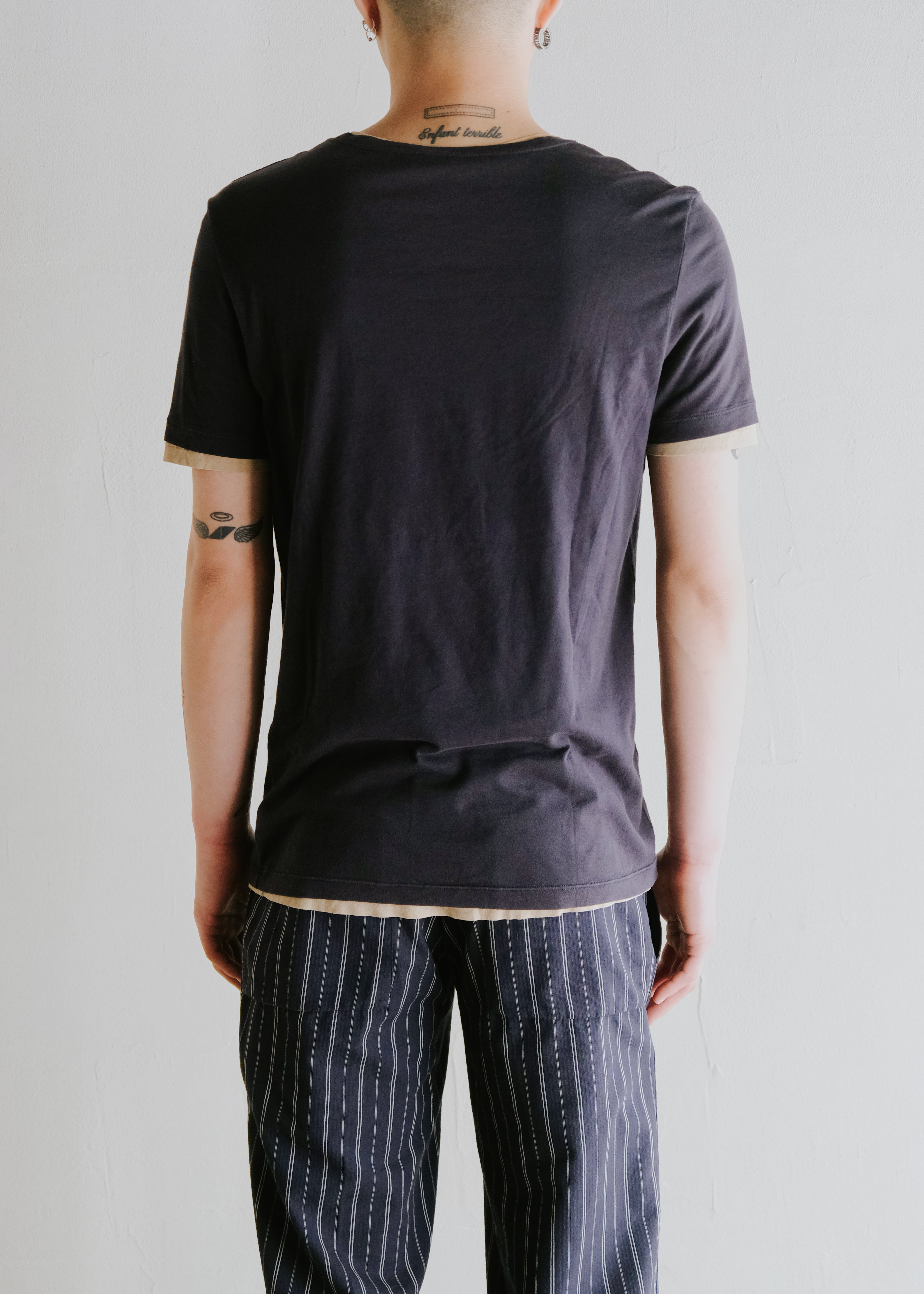 00-10's GUCCI layered S/S T shirt