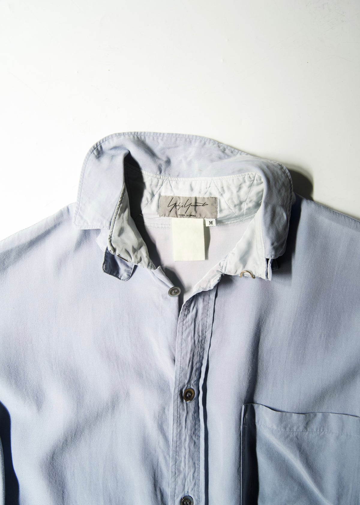 80-90’s Yohji Yamamoto POUR HOMME layered collar shirt
