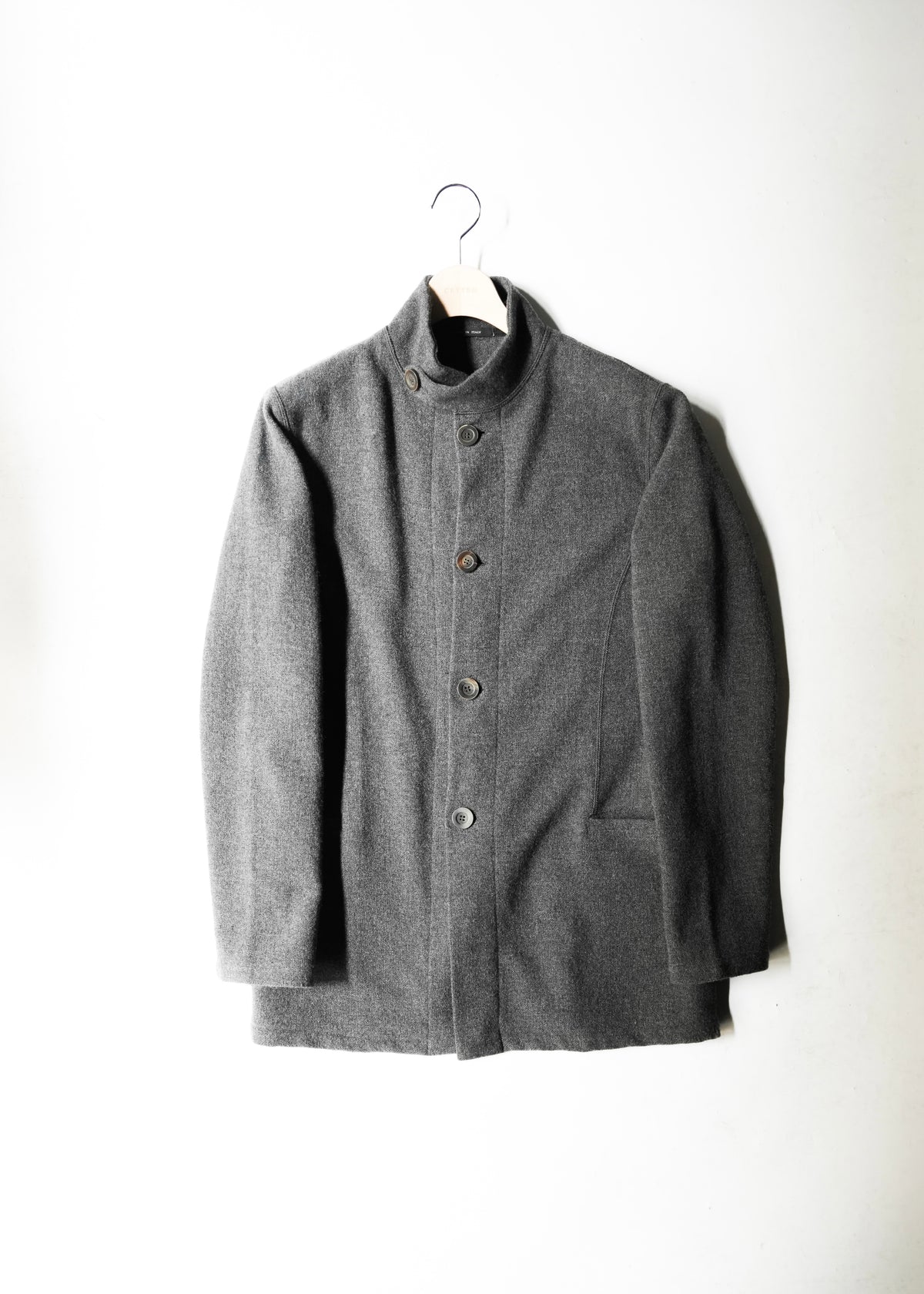 EMPORIO ARMANI 04AW cashmere blend mao collar wool jacket