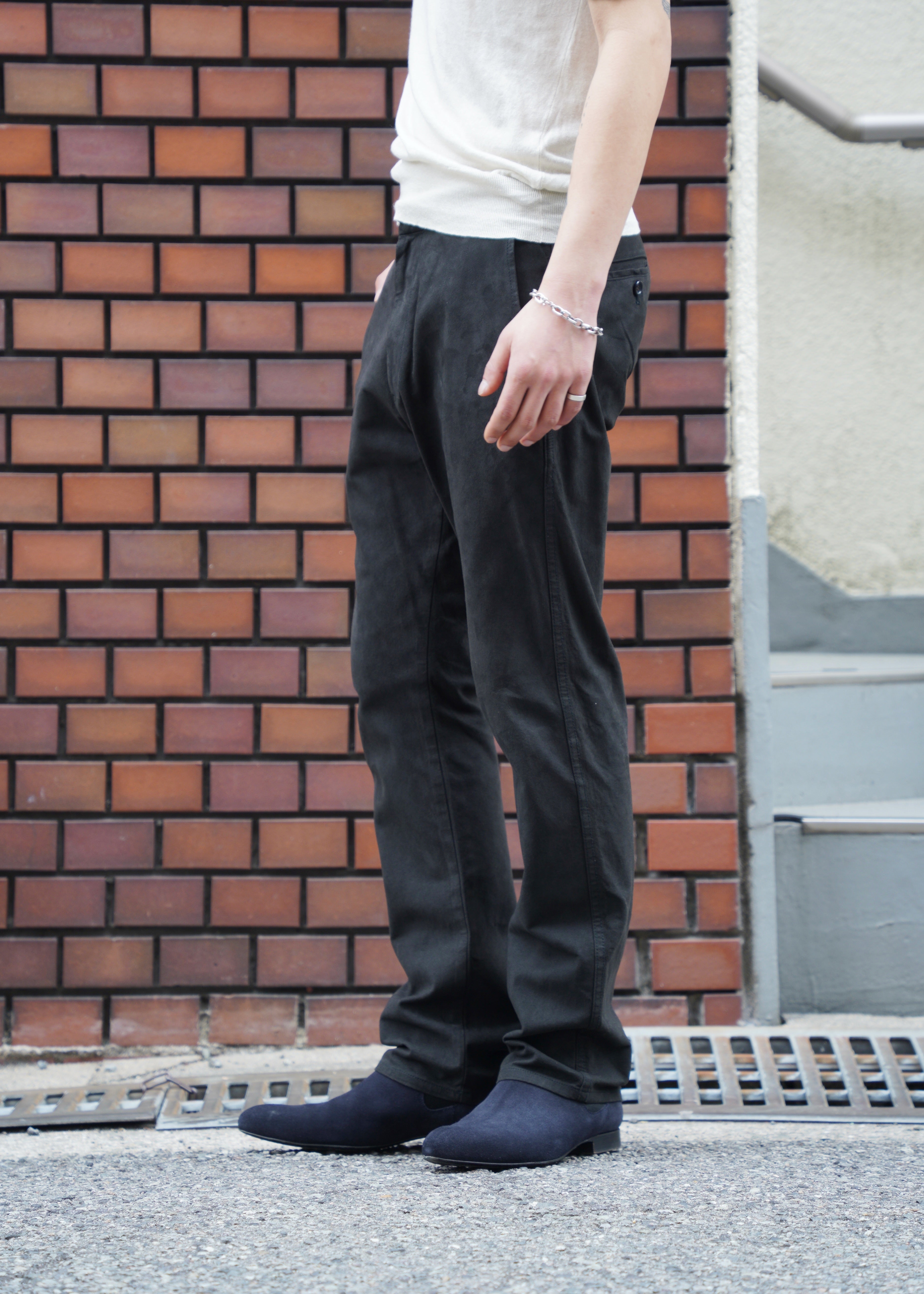 COMME des GARÇONS HOMME PLUS 99AW fake leather straight trousers