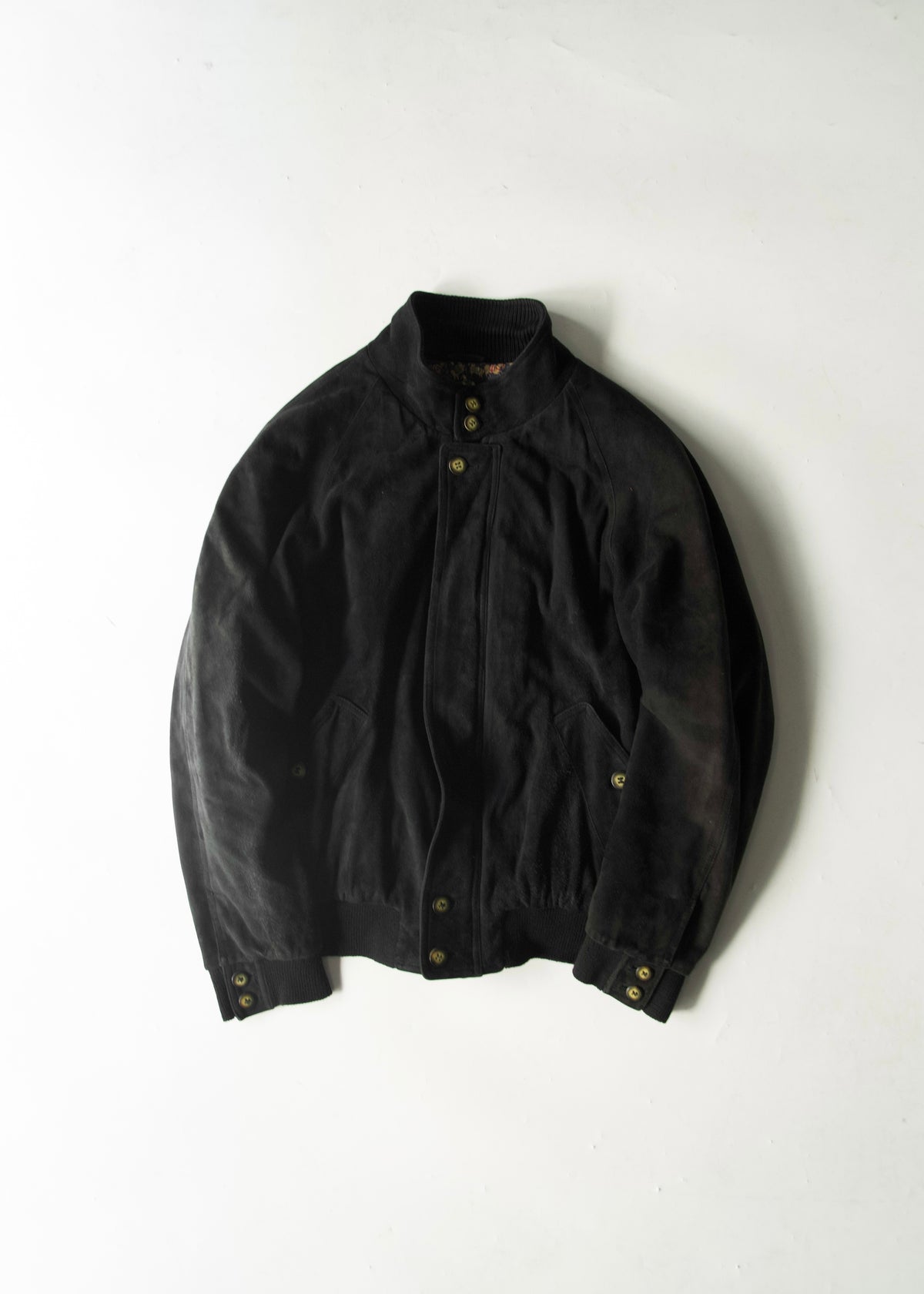 90-00’s Salvatore Ferragamo suede leather valstar jacket