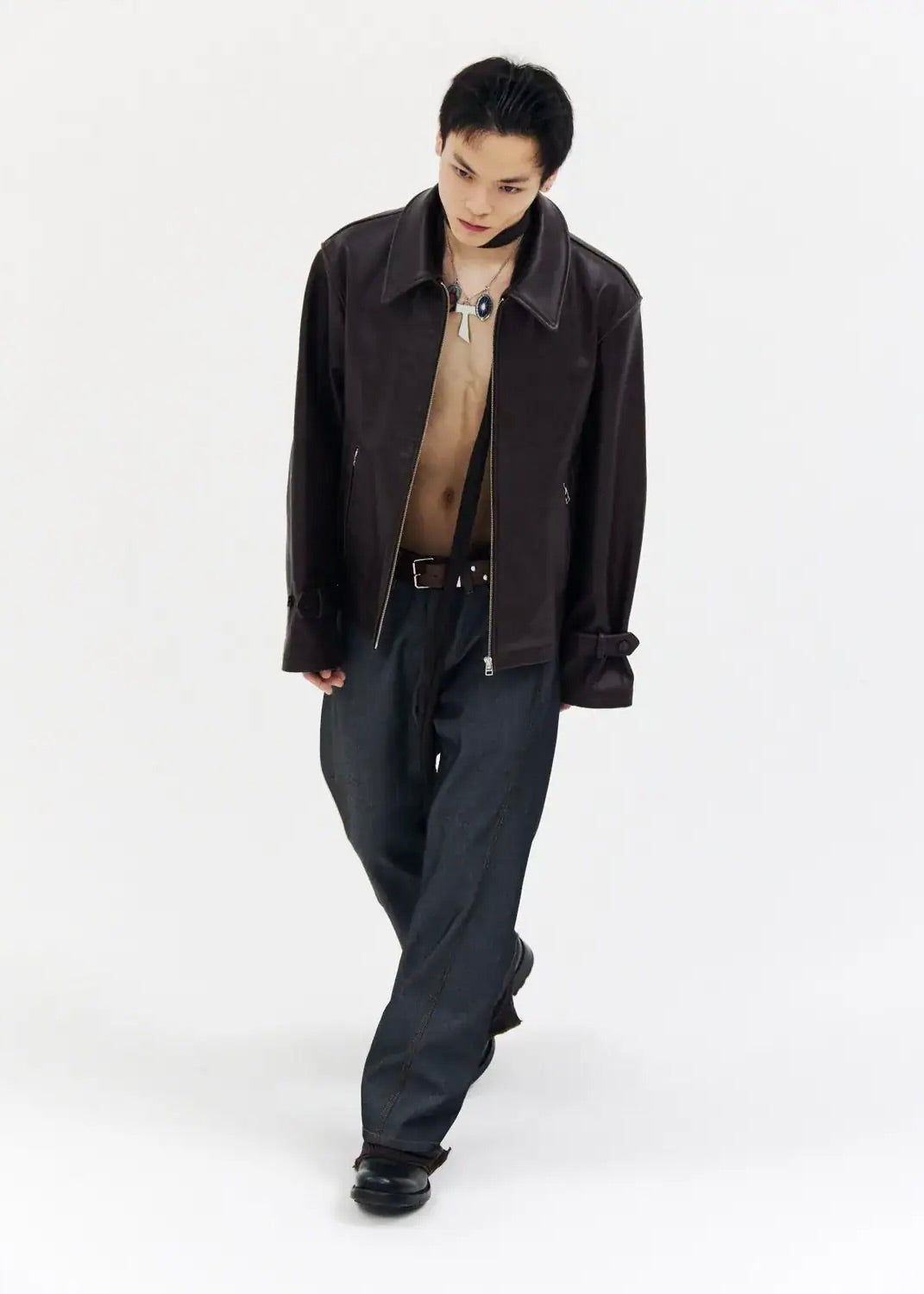 SHOOP 26AW EVERYDAY LEATHER JACKET / Brown