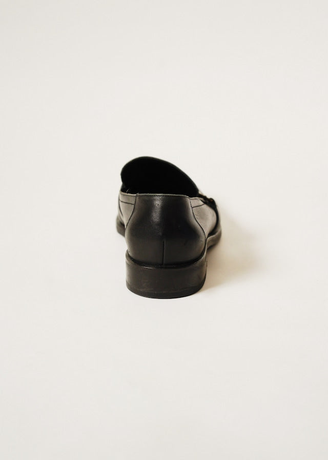 00's - GUCCI leather strapped loafer