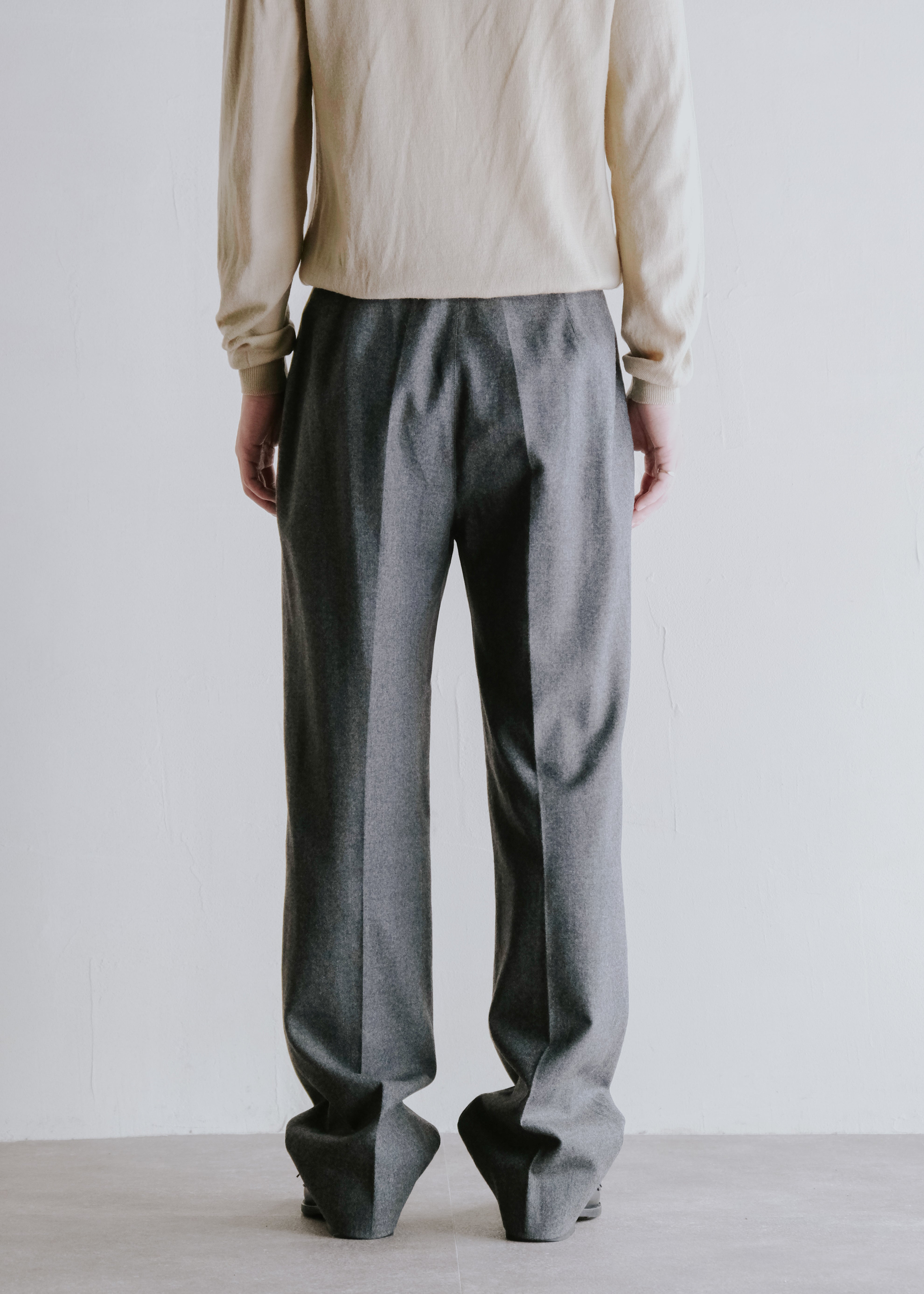 80's CHARLES JOURDAN loopless tucked slacks