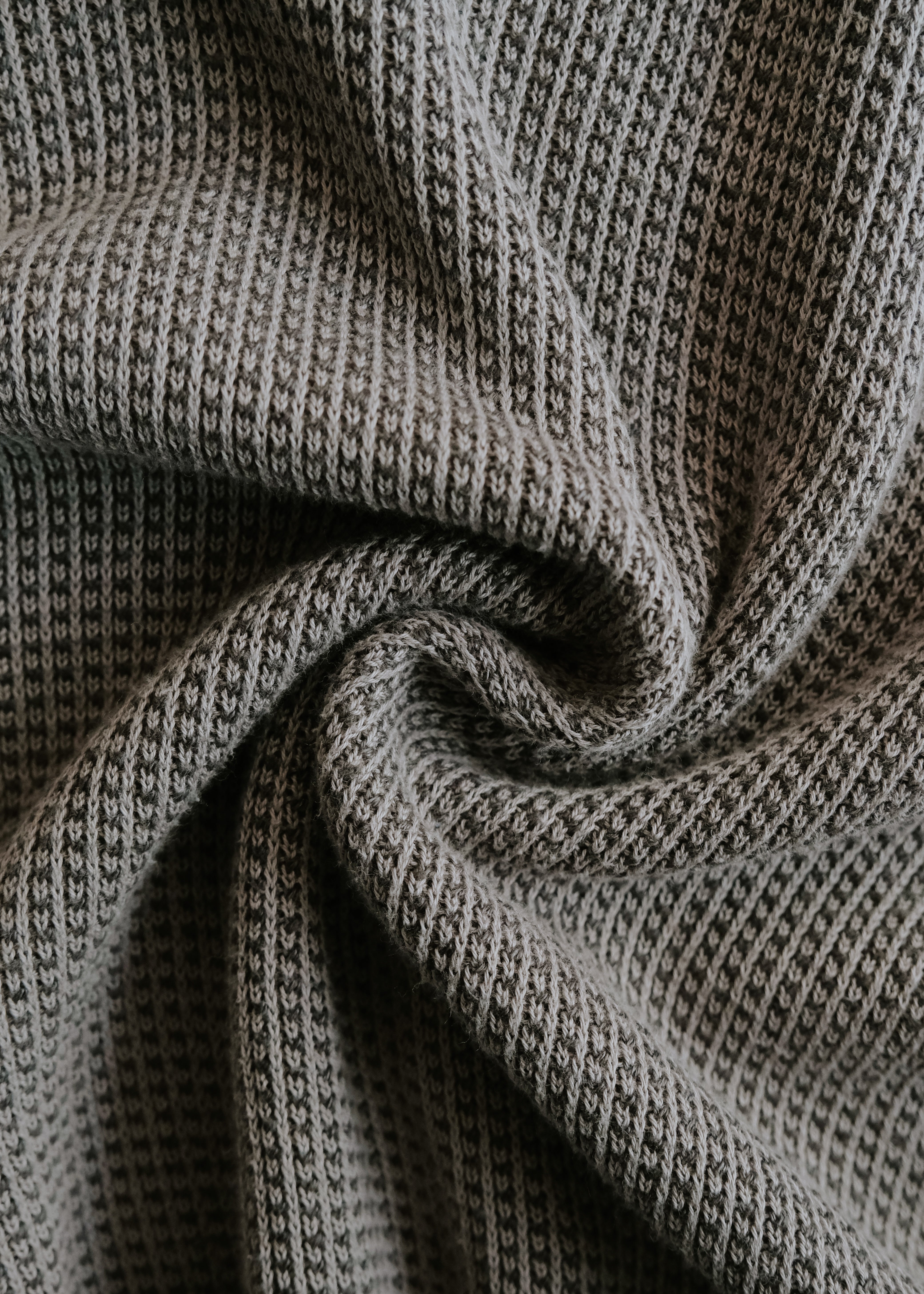 90-00's EMPORIO ARMANI micro waffle knit skipper polo