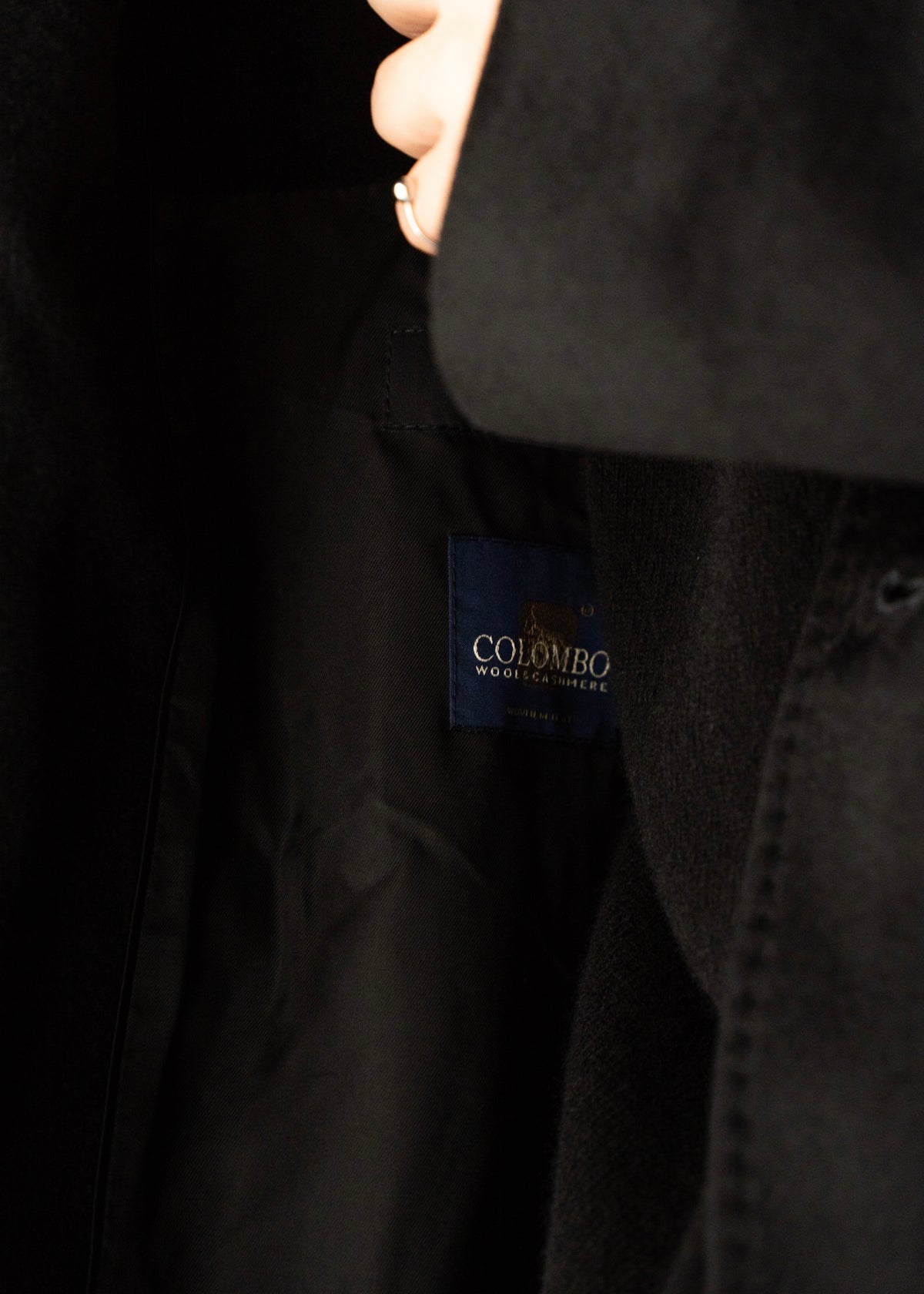 90-00’s HUGO BOSS cashmere balmacaan coat