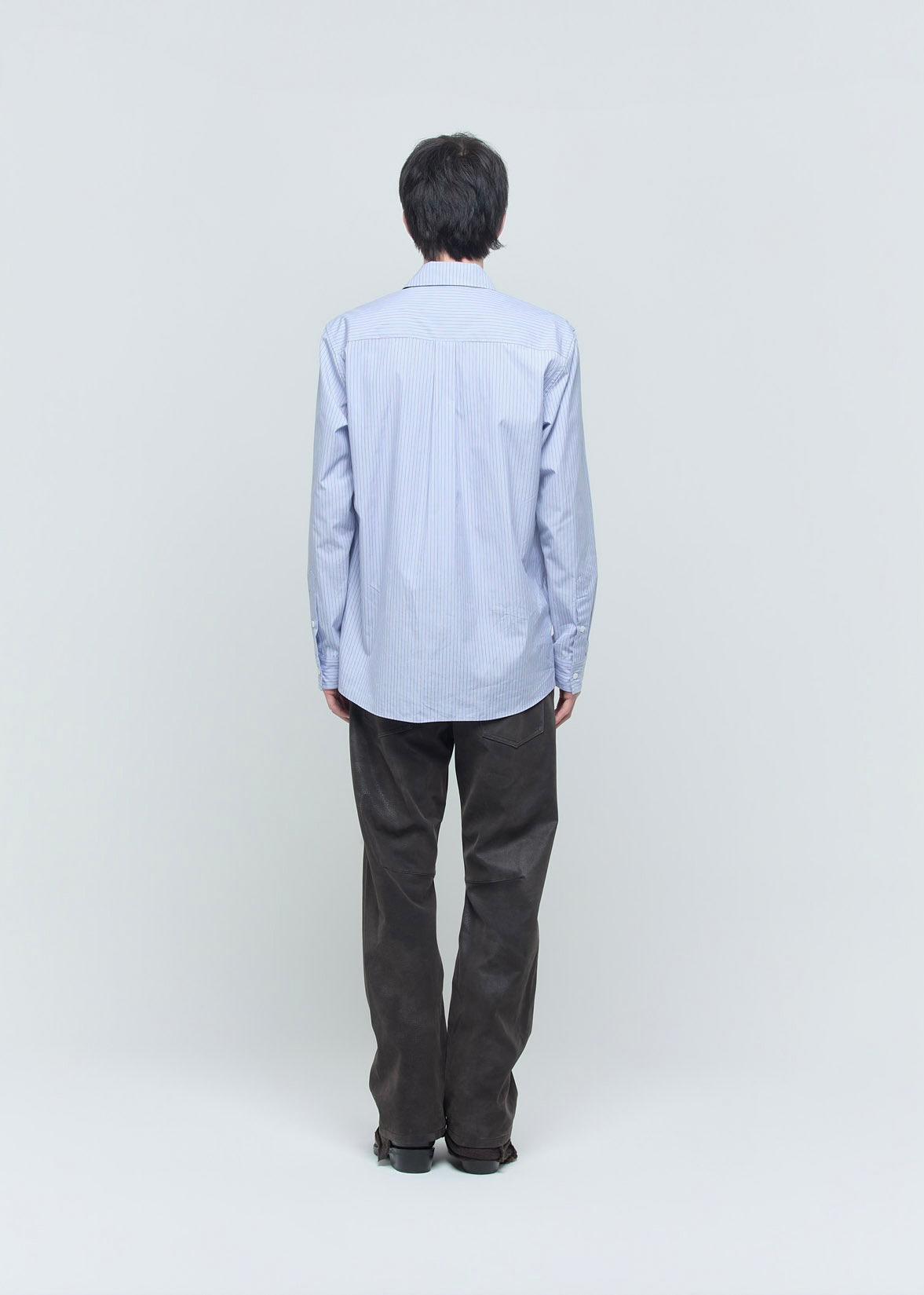 SHOOP 26AW LUCAS 2 POCKET SHIRT / Blue Stripes