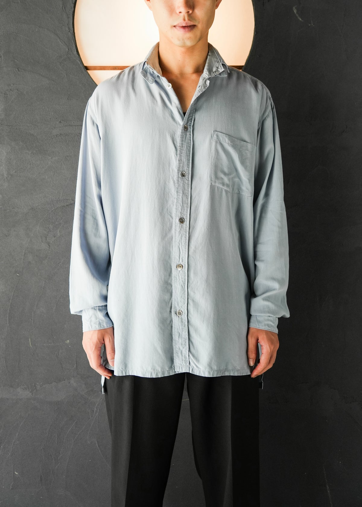 80-90’s Yohji Yamamoto POUR HOMME layered collar shirt