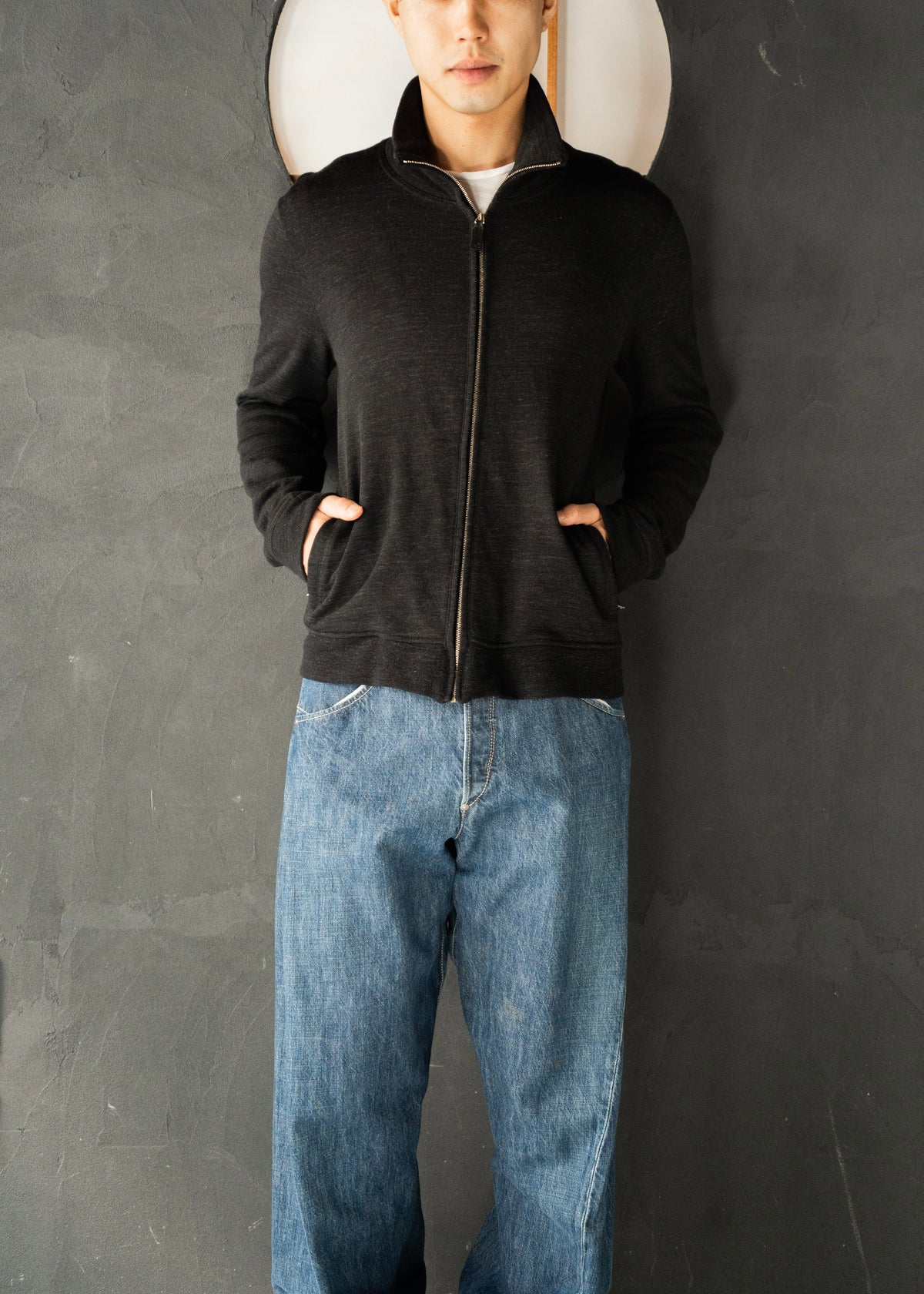 00’s GUCCI by Tom Ford zip up wool blend sweater