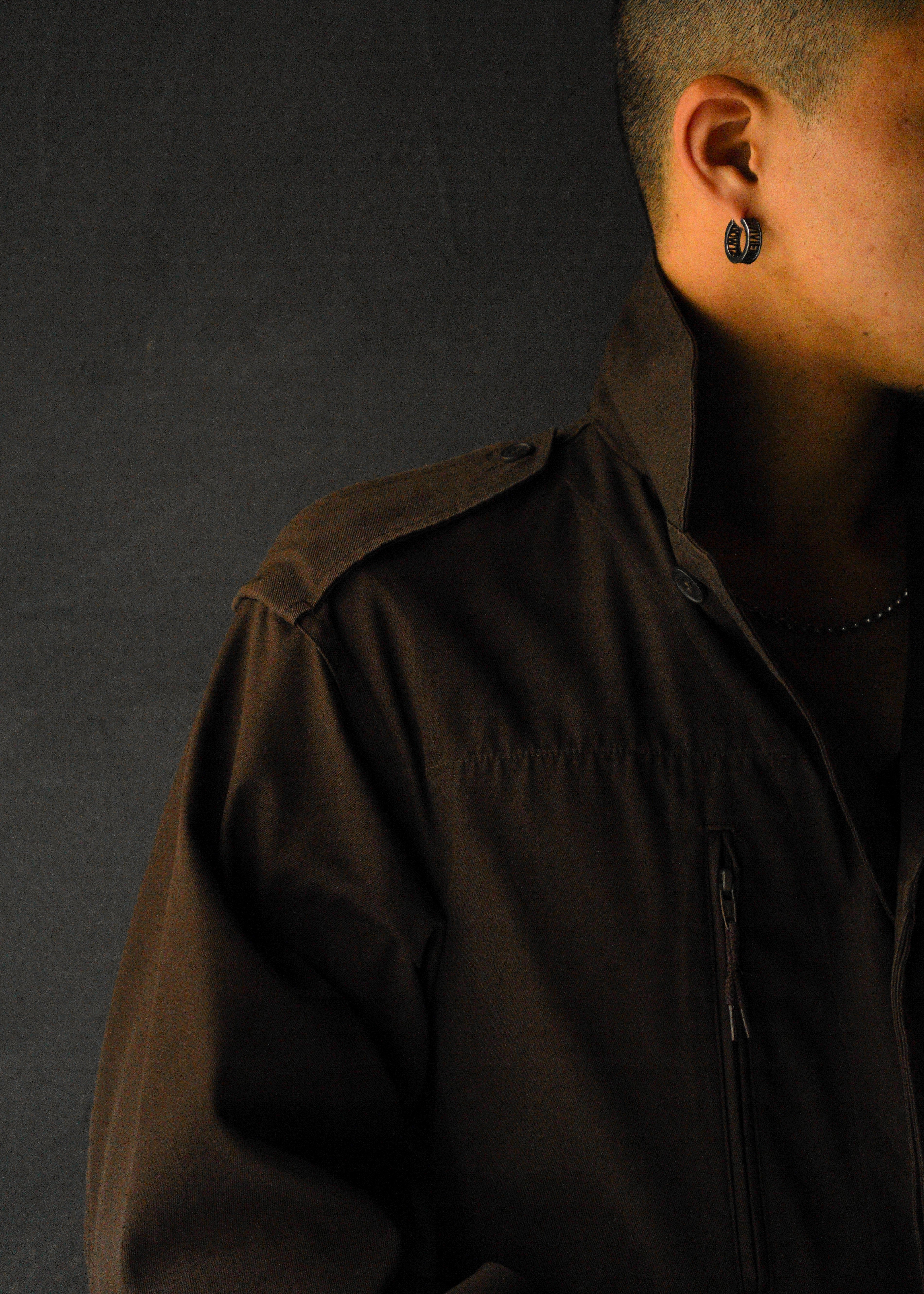 90’s A.P.C. fly front military jacket