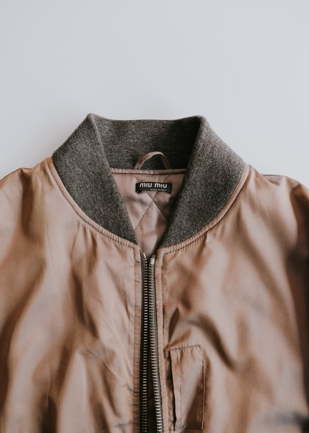 MIU MIU 02AW nylon MA-1 jacket