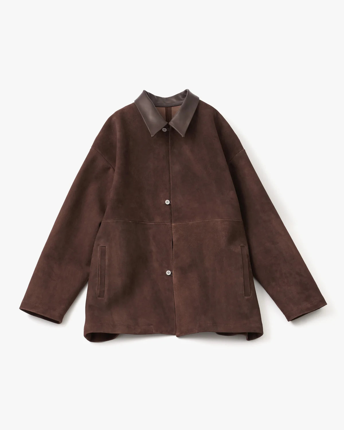 beta post 26AW goat suede relax leather jacket / D.brown
