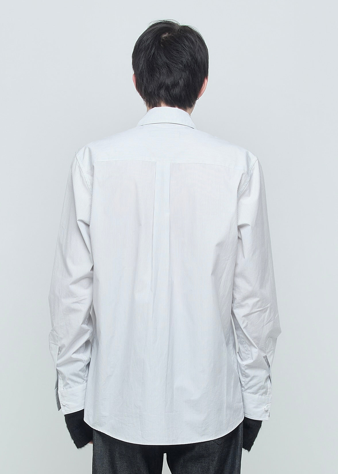 SHOOP 26AW LUCAS 2 POCKET SHIRT / White Stripes