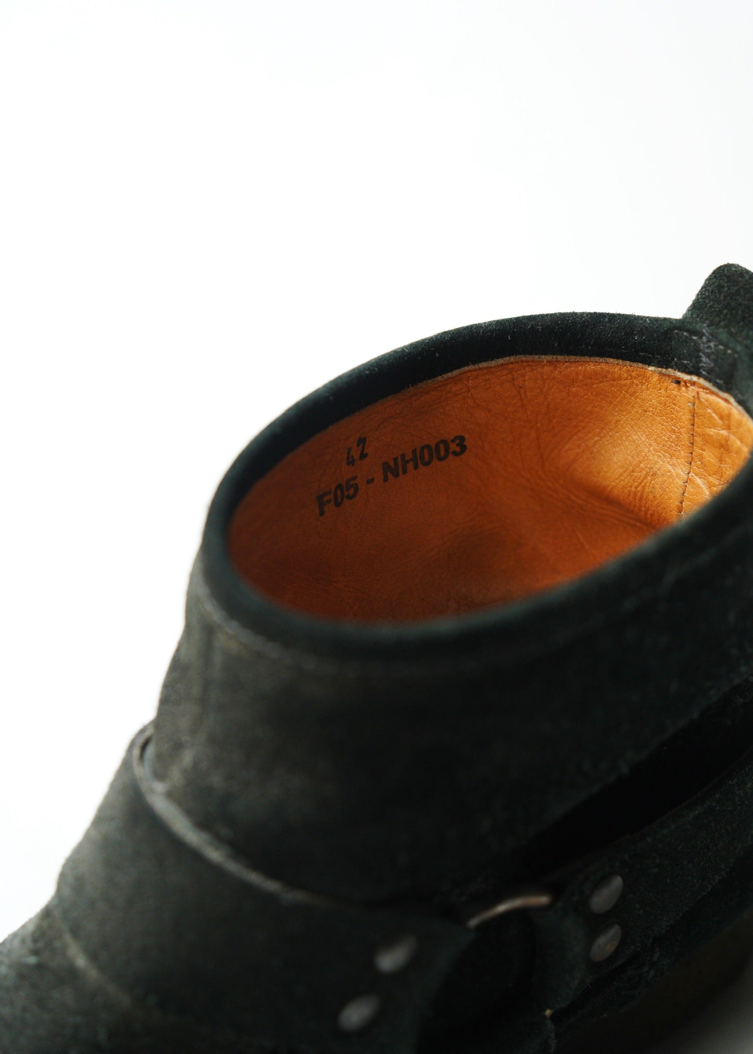 Number (N)ine 05AW suede moccasins boots