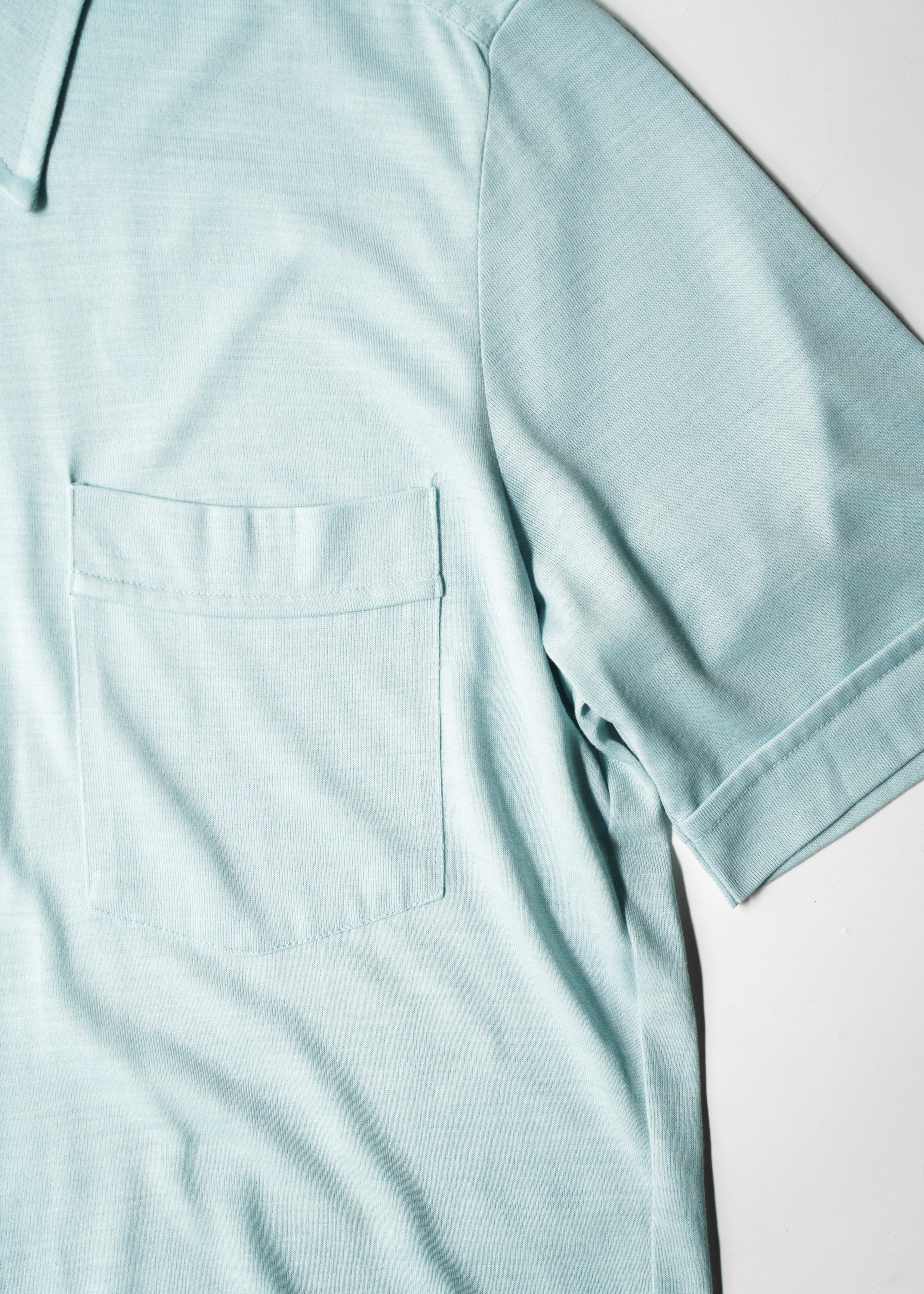 70-80’s long collar half sleeve stretch shirts