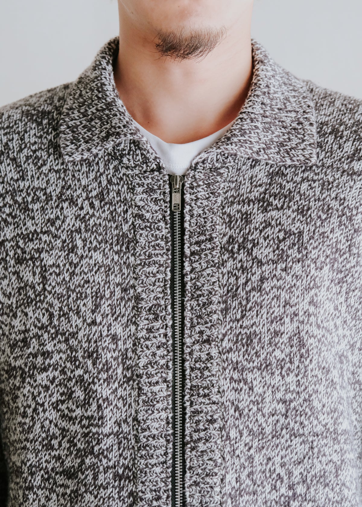 90's agnes b. homme marble drivers knit