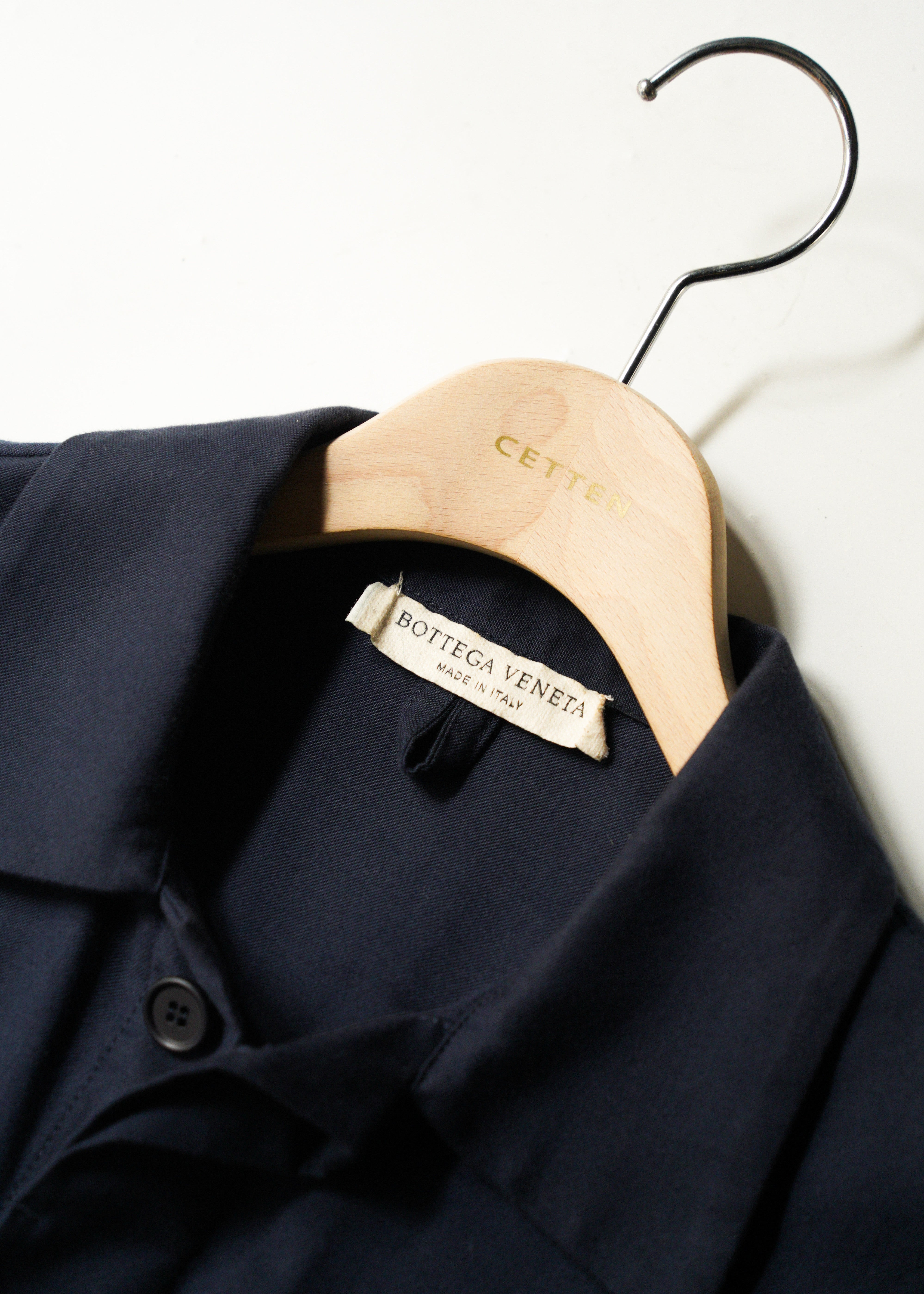BOTTEGA VENETA 2019 PRE FALL fly front cotton jacket