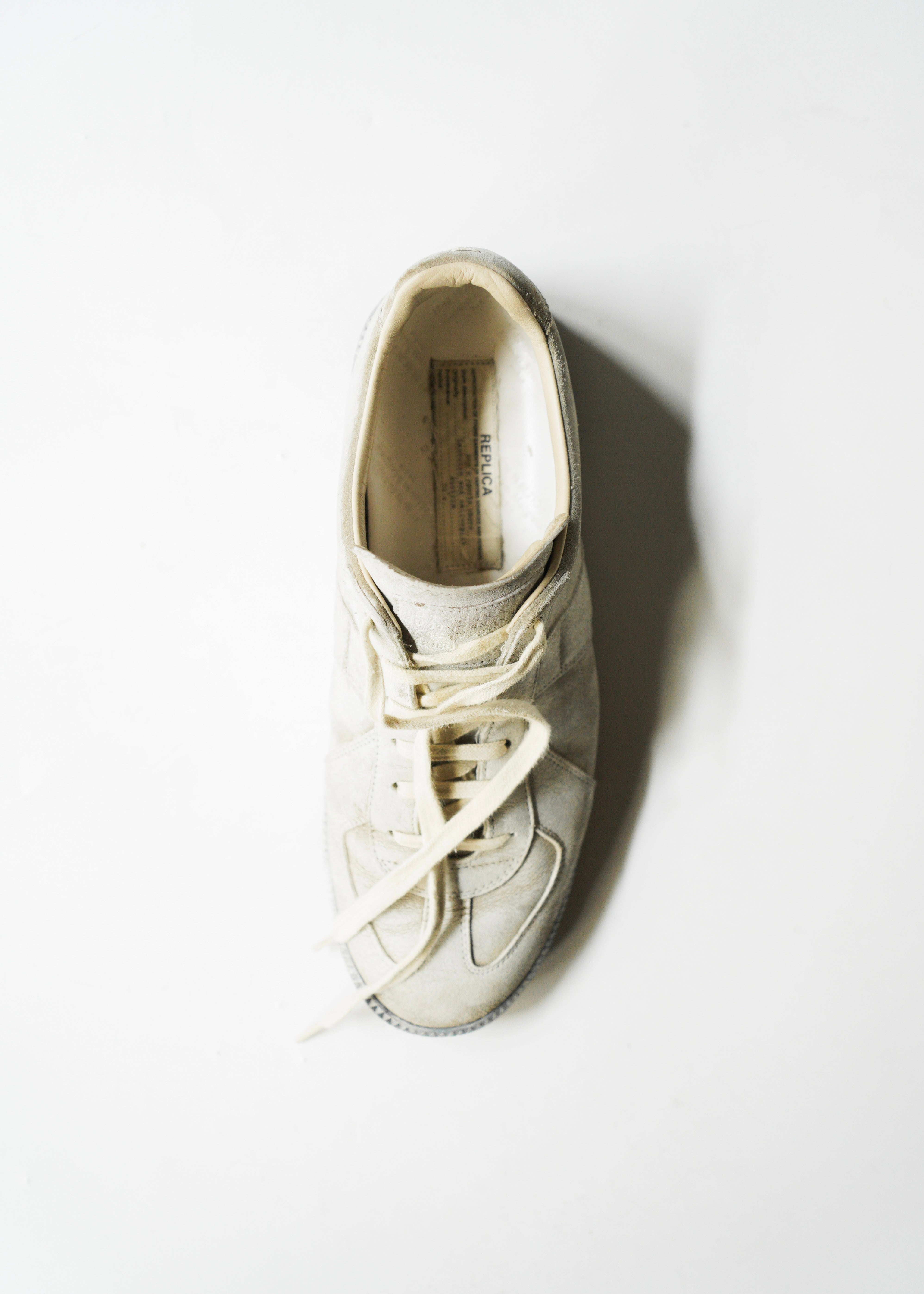 10’s Maison Margiela coated lamb skin GERMAN TRAINER