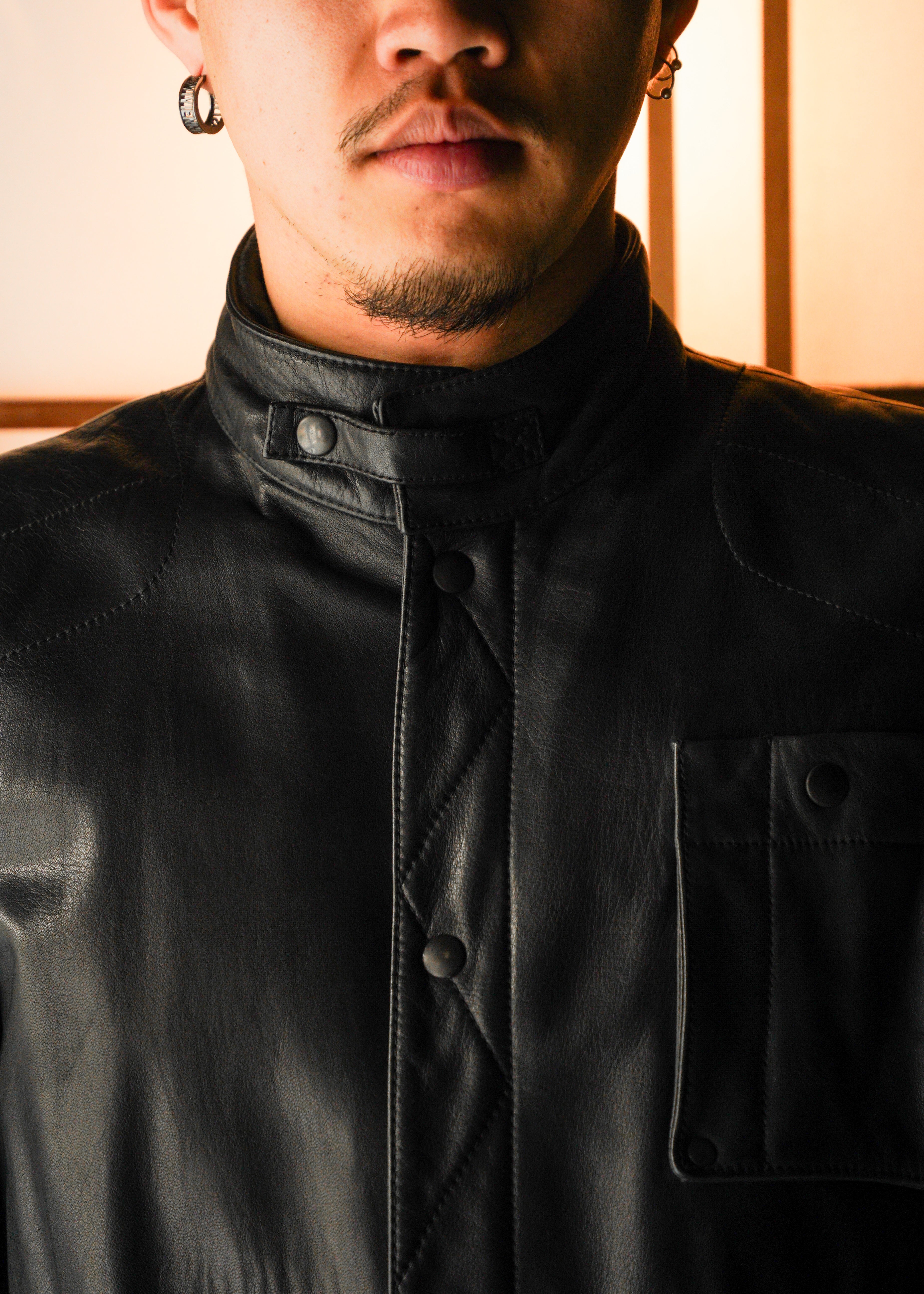MARTIN MARGIELA 07AW multiple pockets single leather riders jacket