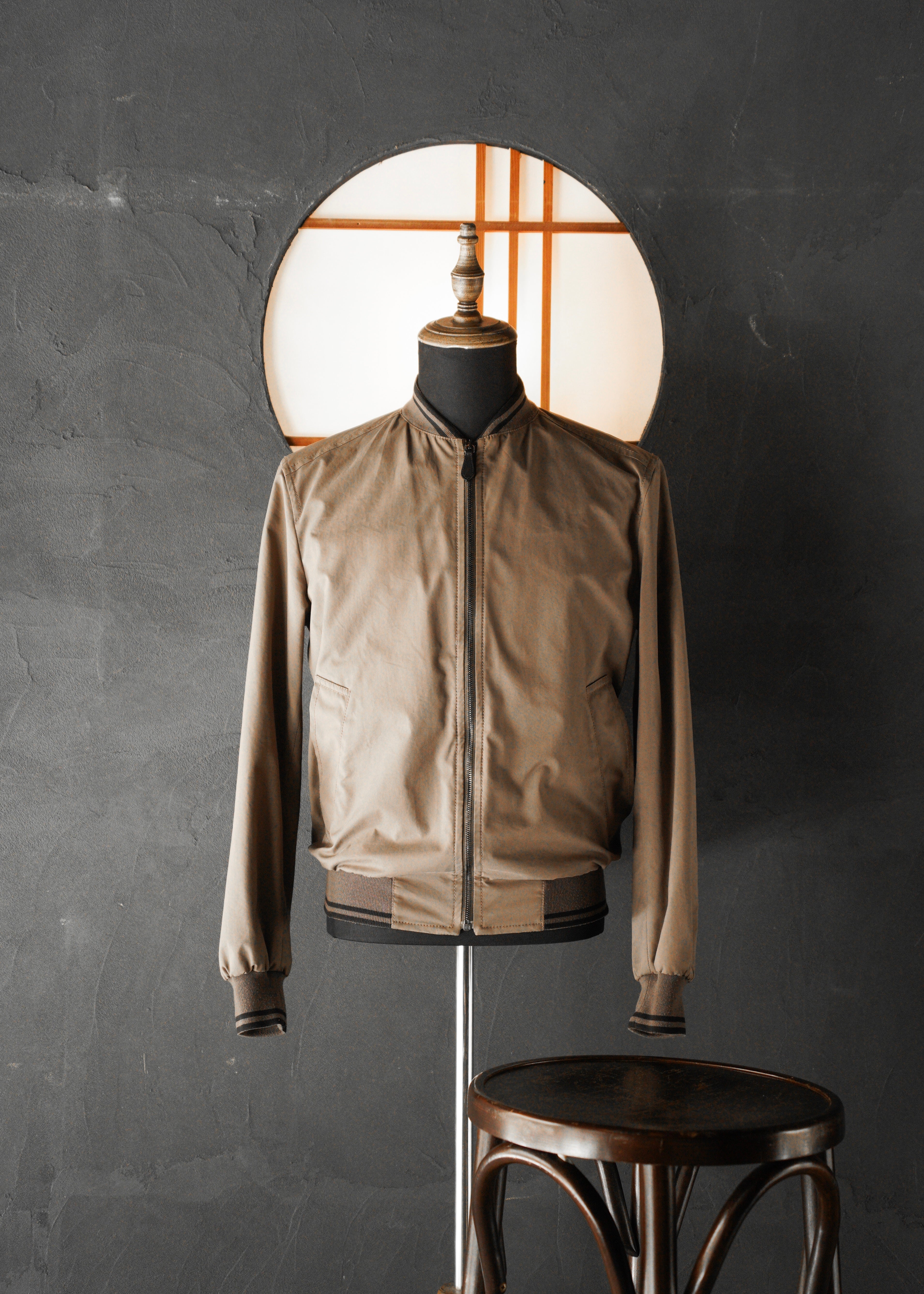 PRADA 2010 zip up nylon blend cotton blouson