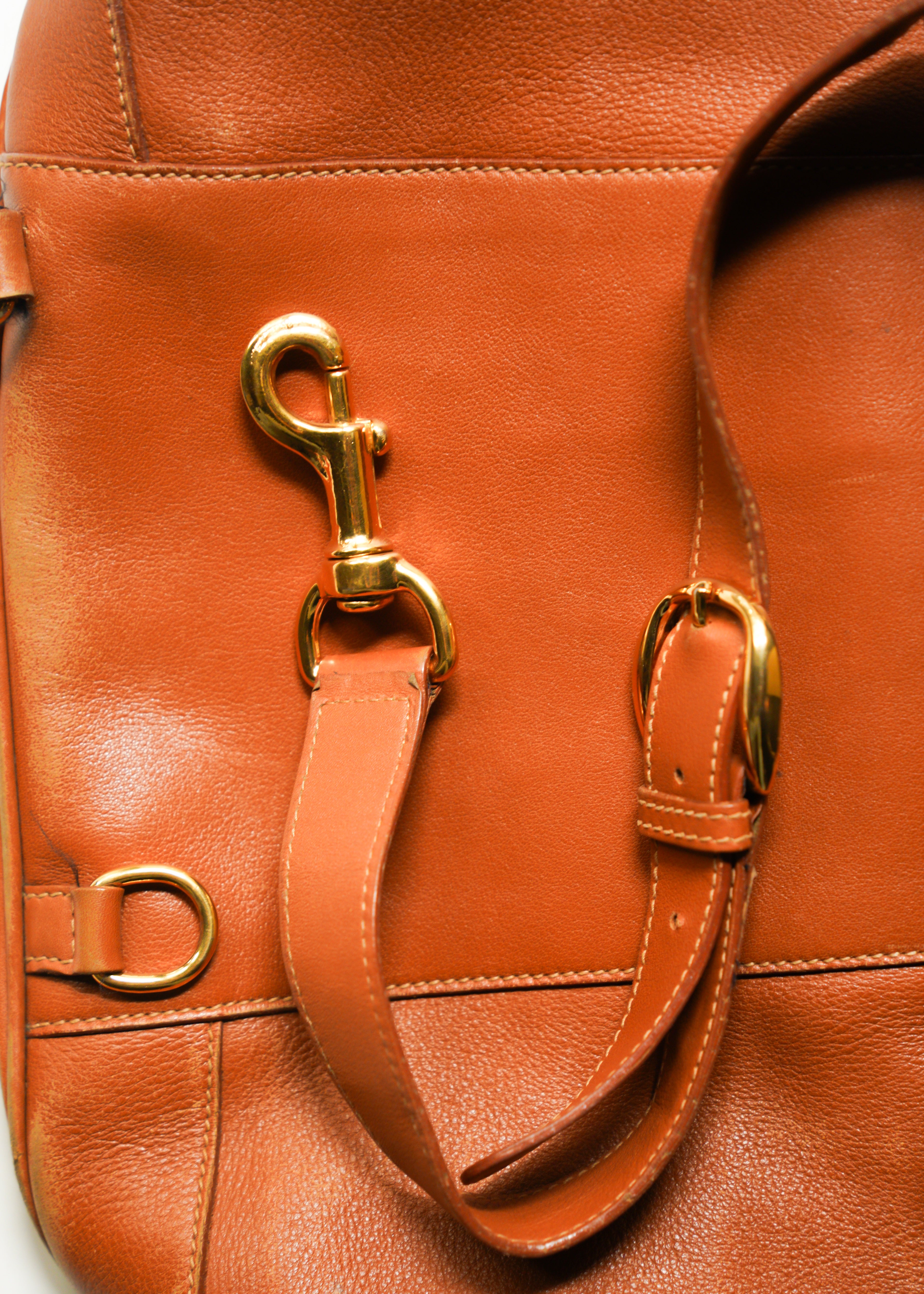 90’s GUCCI bamboo handle shoulder bag