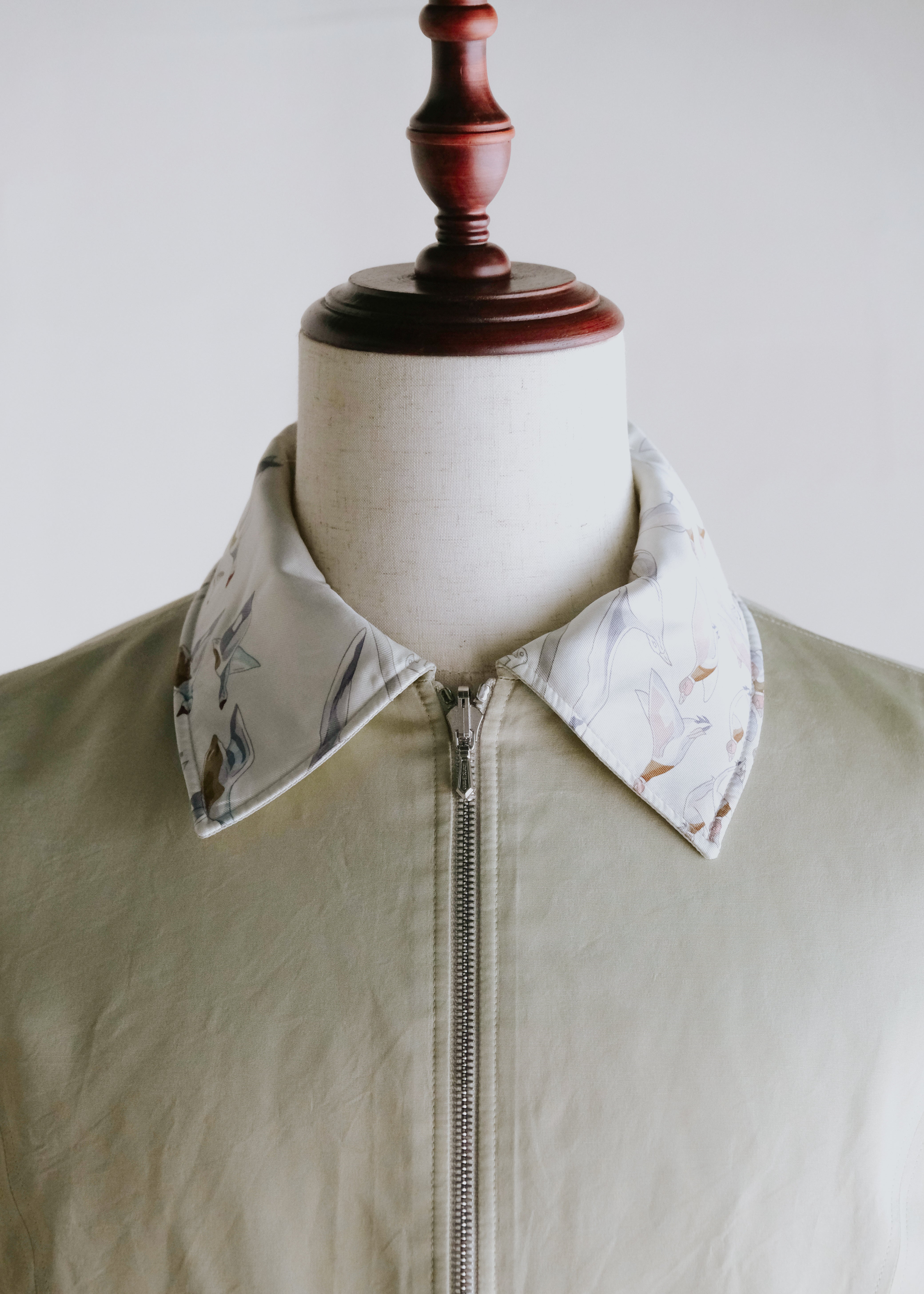 HERMÈS by Martin Margiela silk reversible blouson