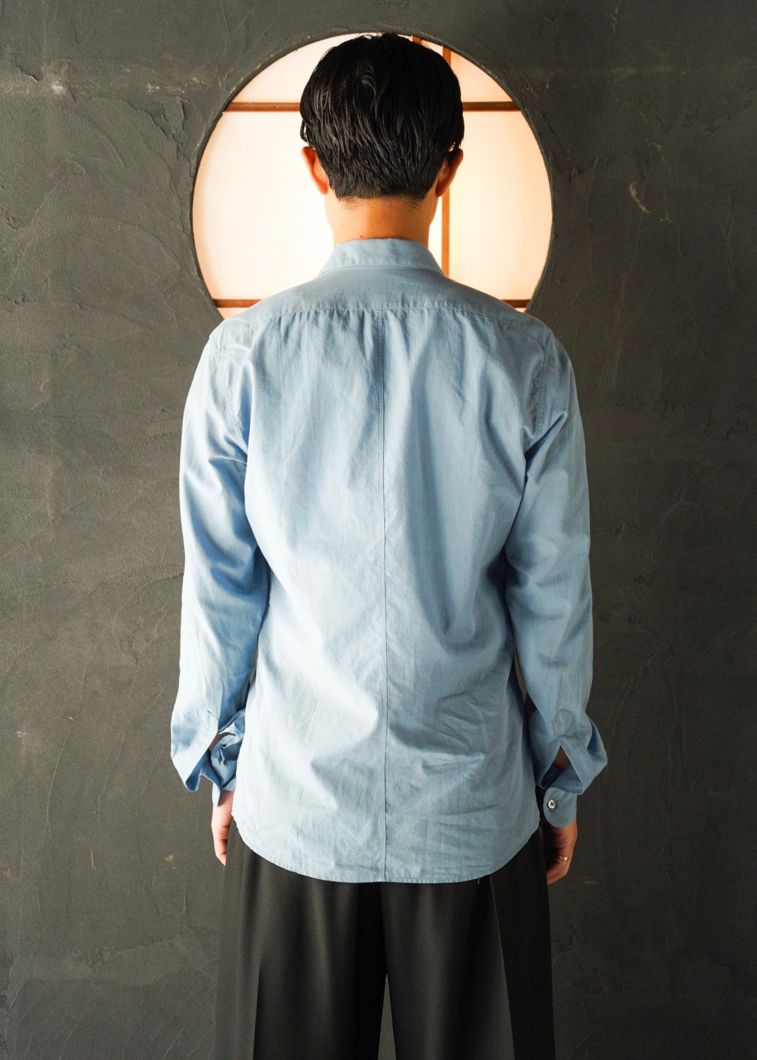 DRIES VAN NOTEN 13SS line color cotton shirt