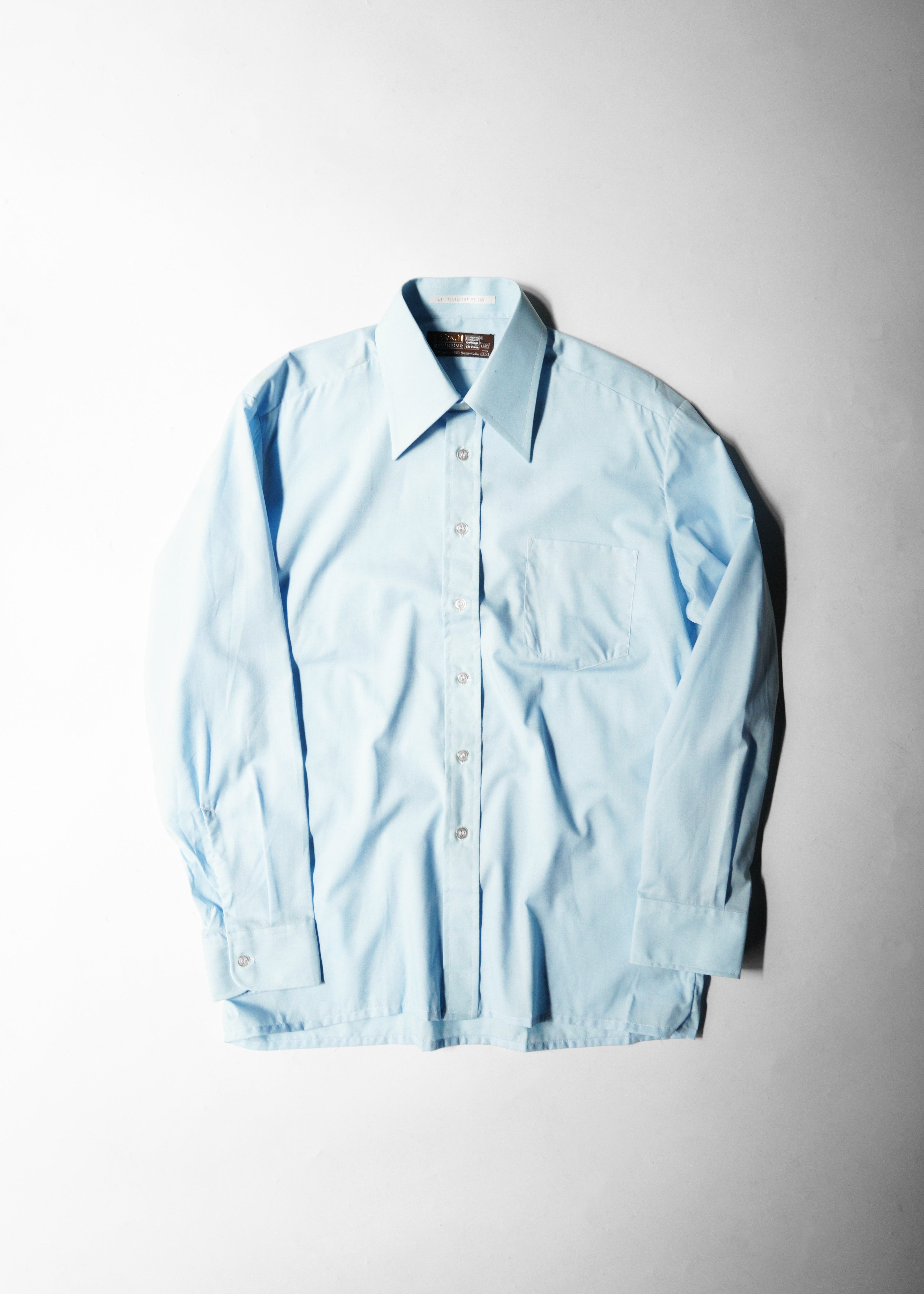 70's vintage polyester cotton short sleeve shirt