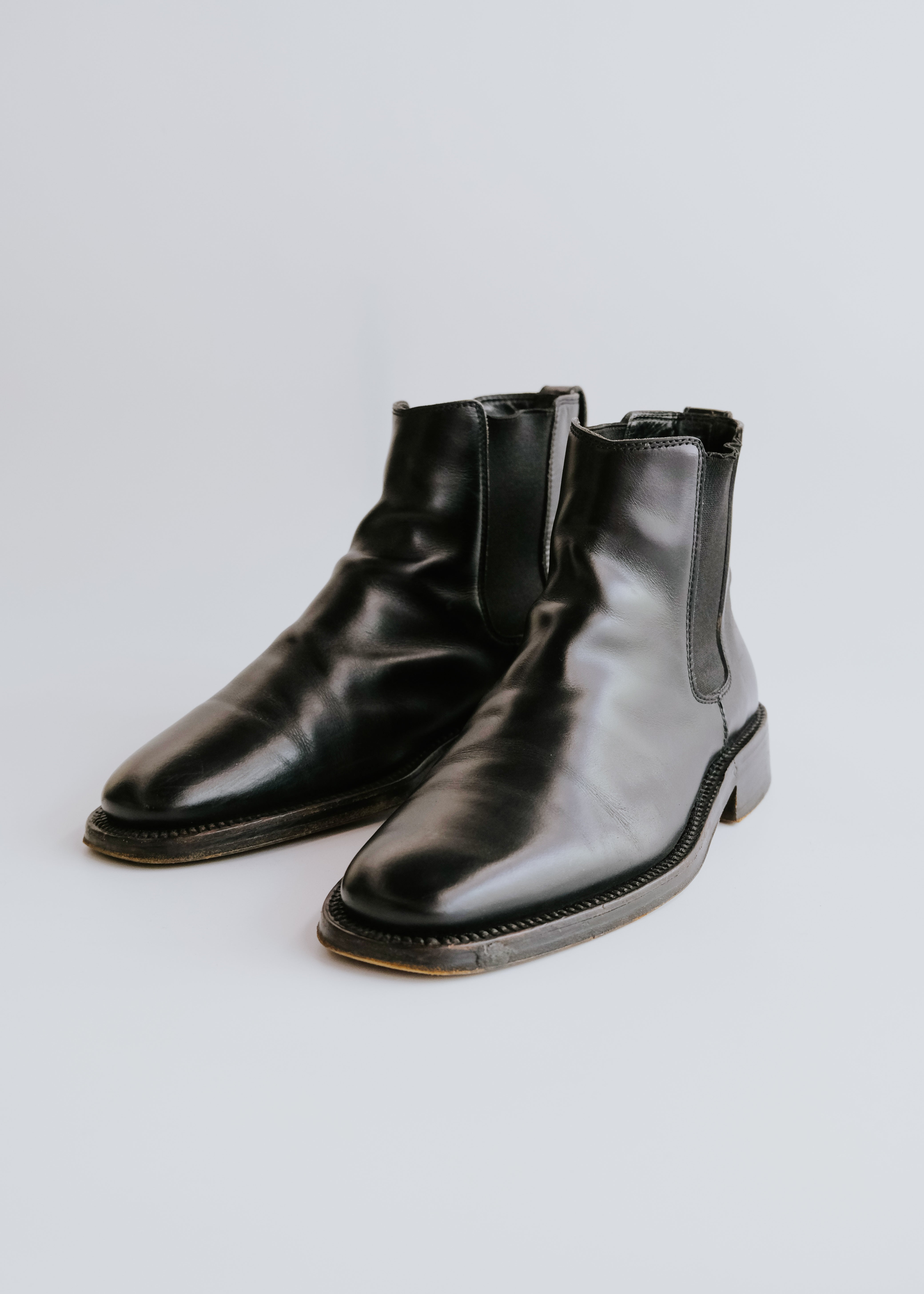 90-00's GUCCI by Tom Ford side gore leather boots