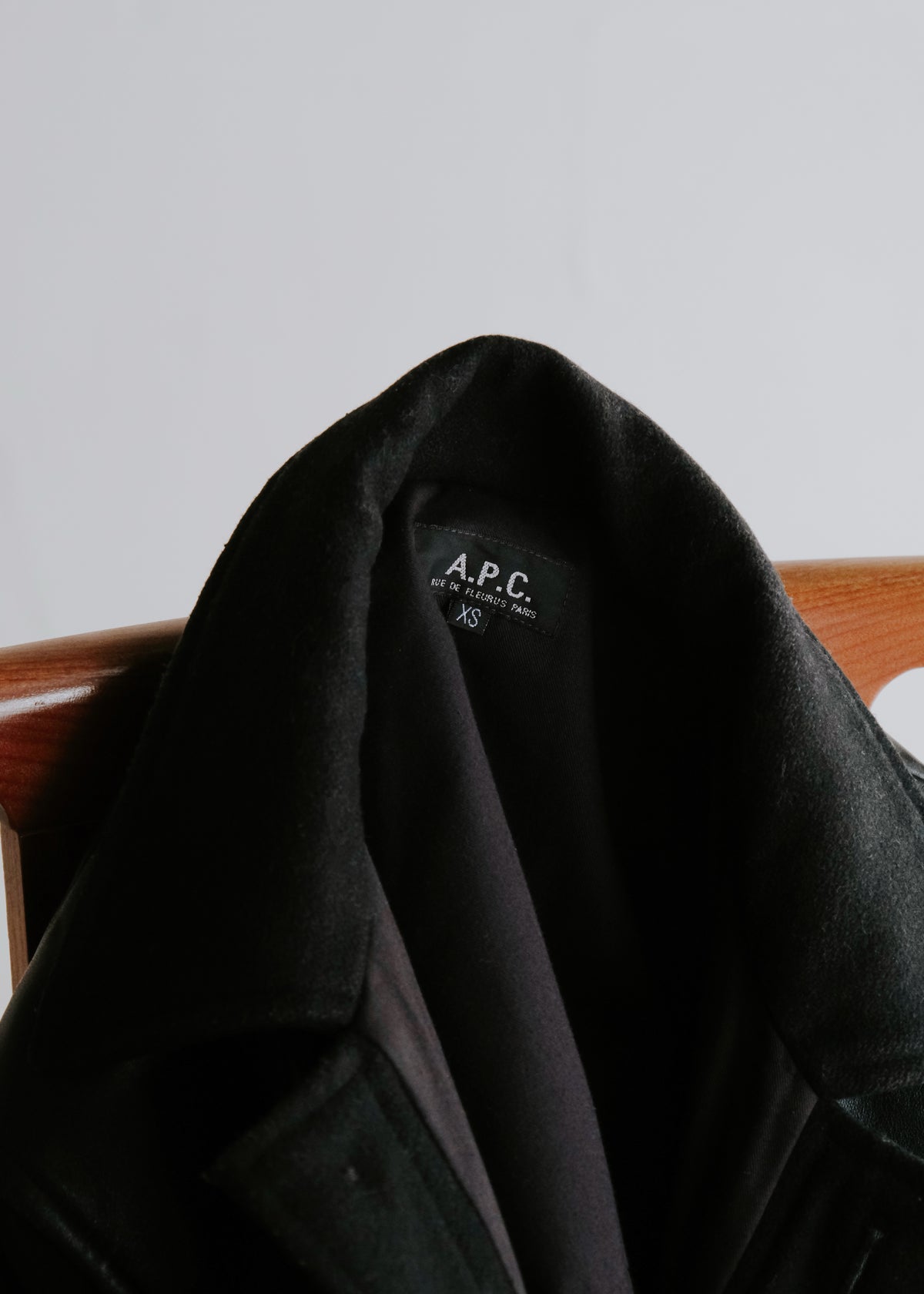 90's A.P.C. cow leather yoke donkey jacket