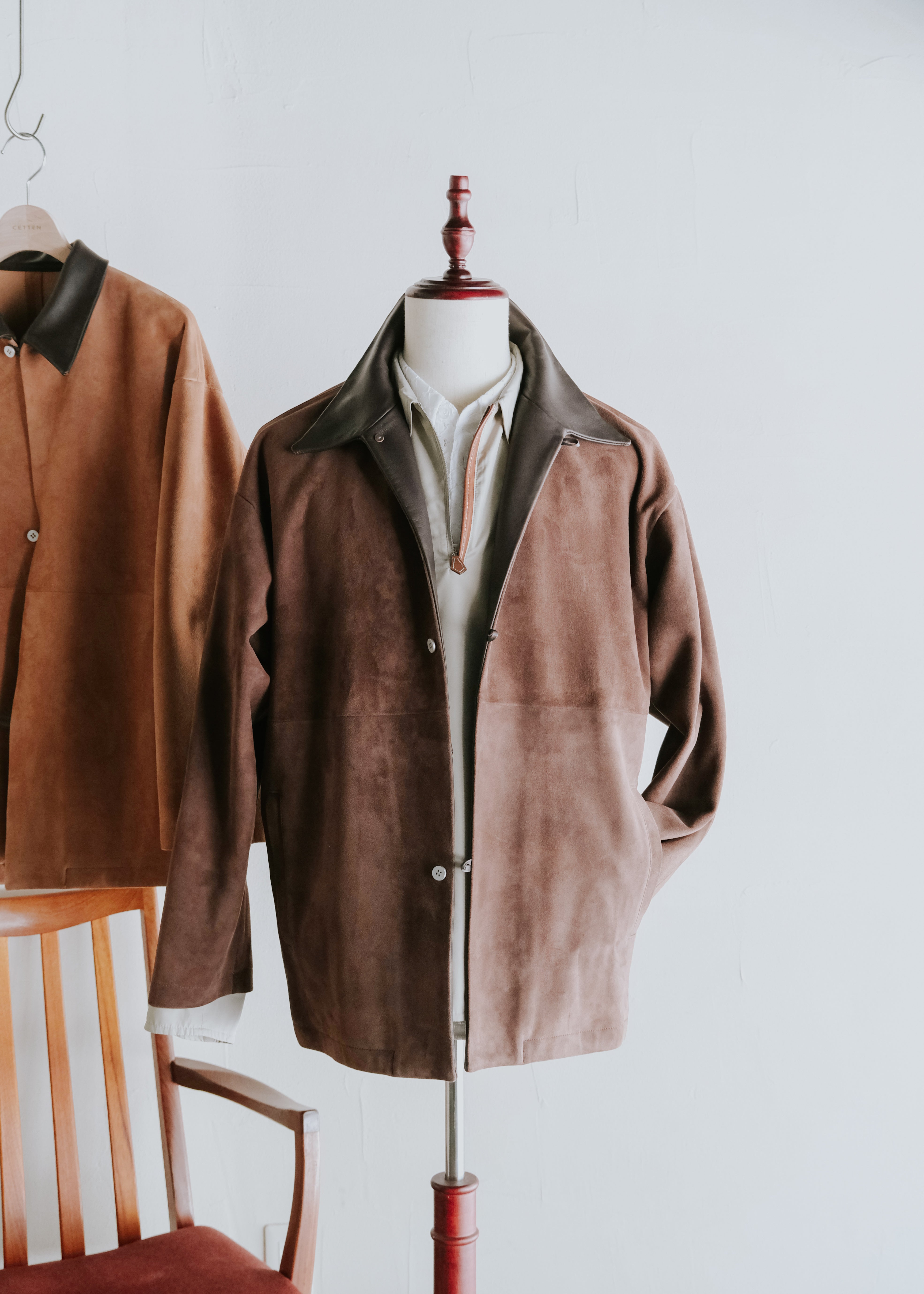 beta post ベータポスト 26AW ゴート スウェードレザー Suede Leather relax ジャケット D.brown メンズ
