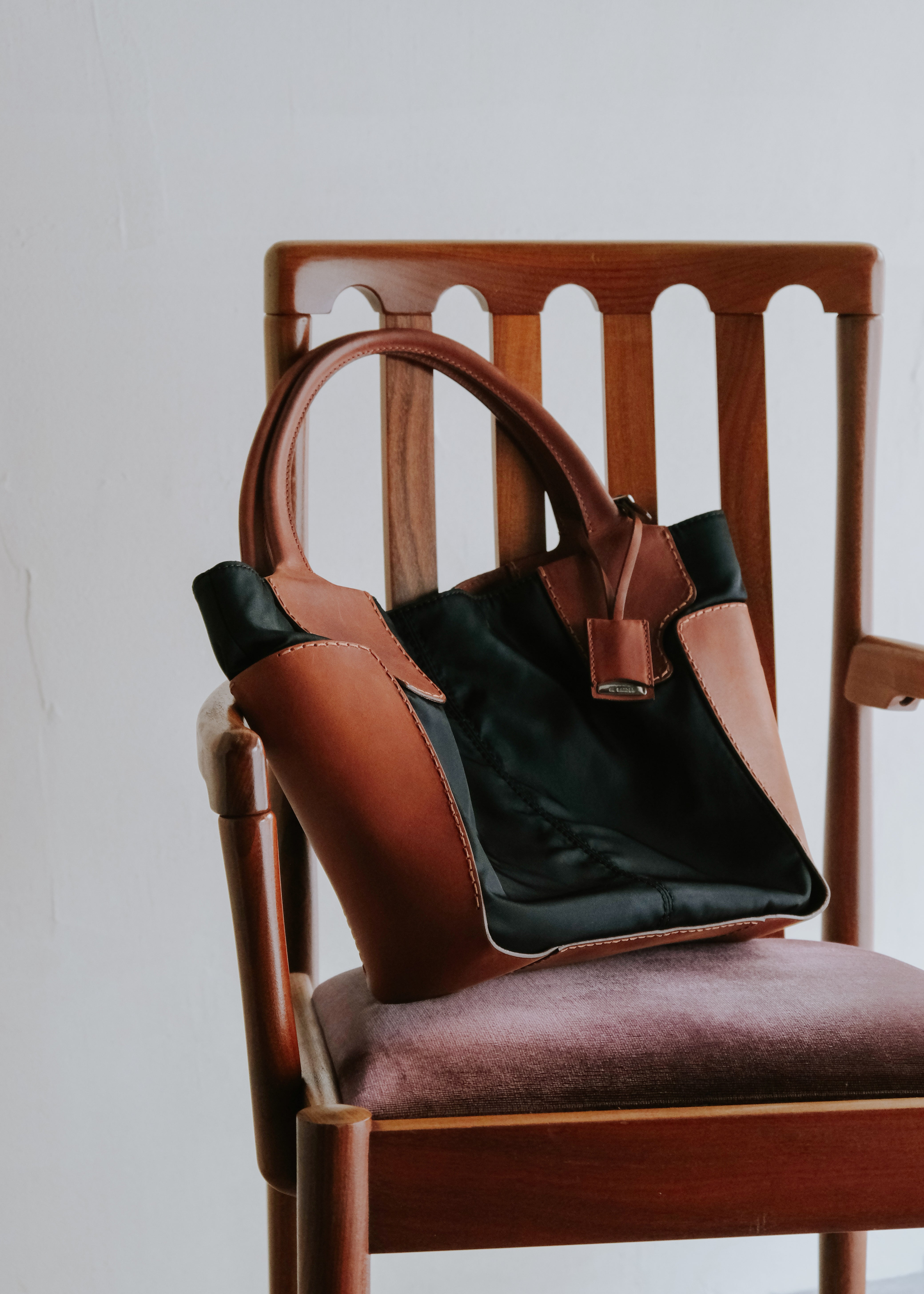 JIL SANDER switching leather hand bag