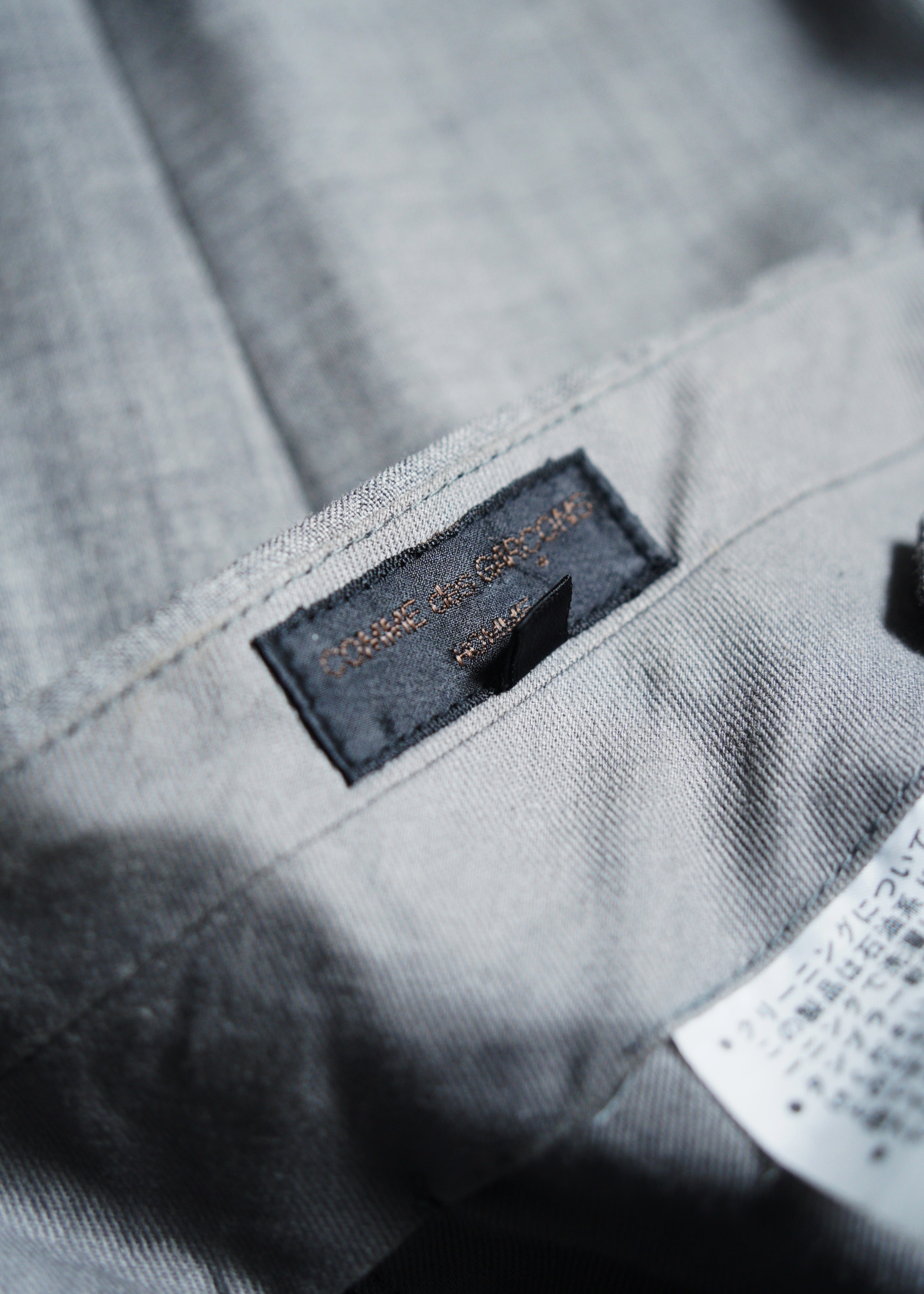 COMME des GARCONS HOMME AD1989 2 tuck wool wide slacks