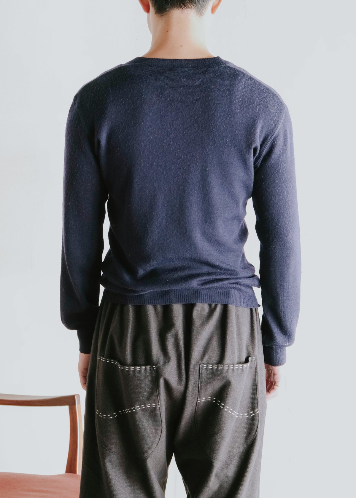 70's- euro vintage v-neck ニット メンズ