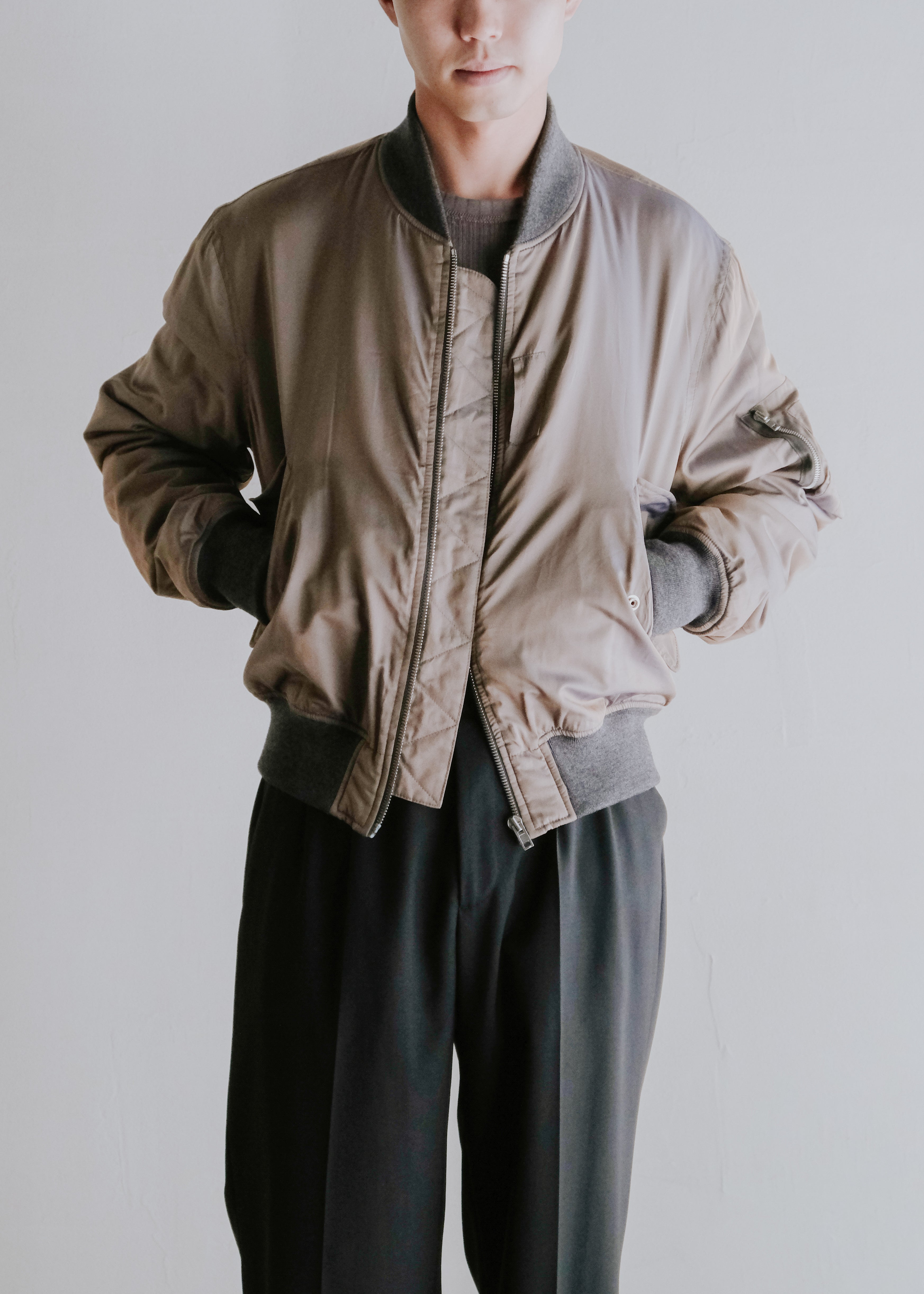 MIU MIU 02AW nylon MA-1 jacket