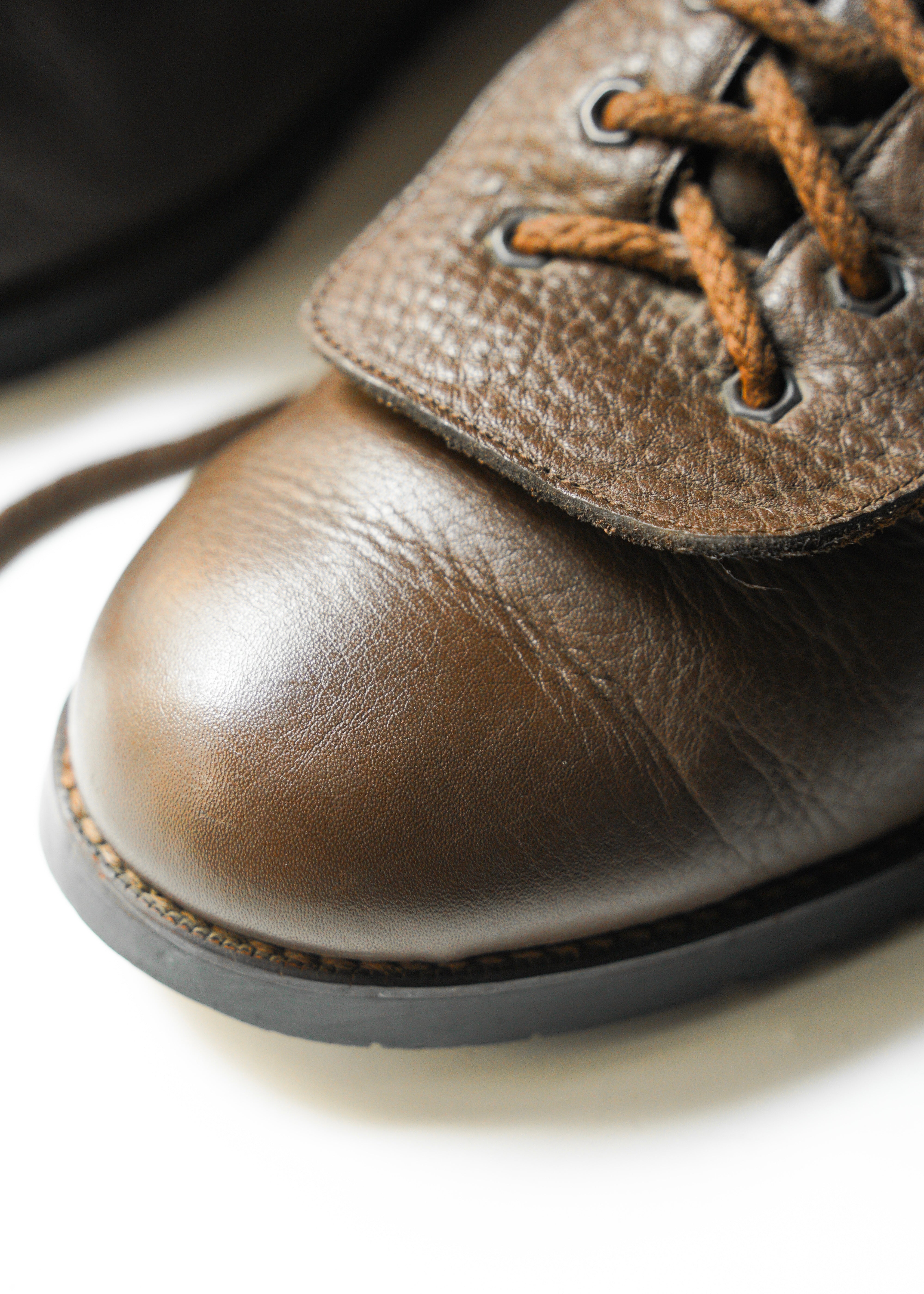 80’s ISSEY MIYAKE lace up leather ankle boots