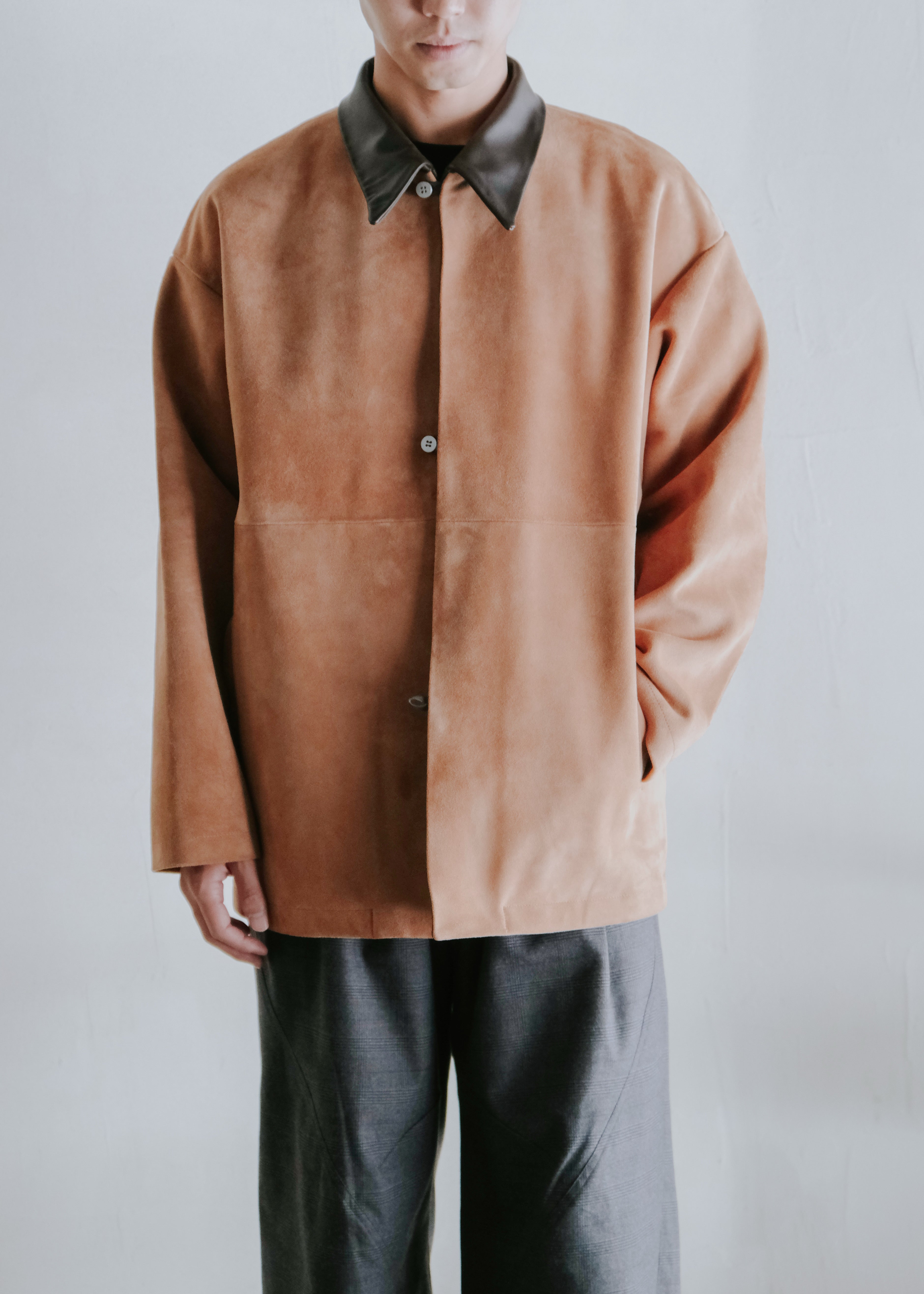beta post ベータポスト 26AW ゴート スウェードレザー Suede Leather relax ジャケット Camel メンズ