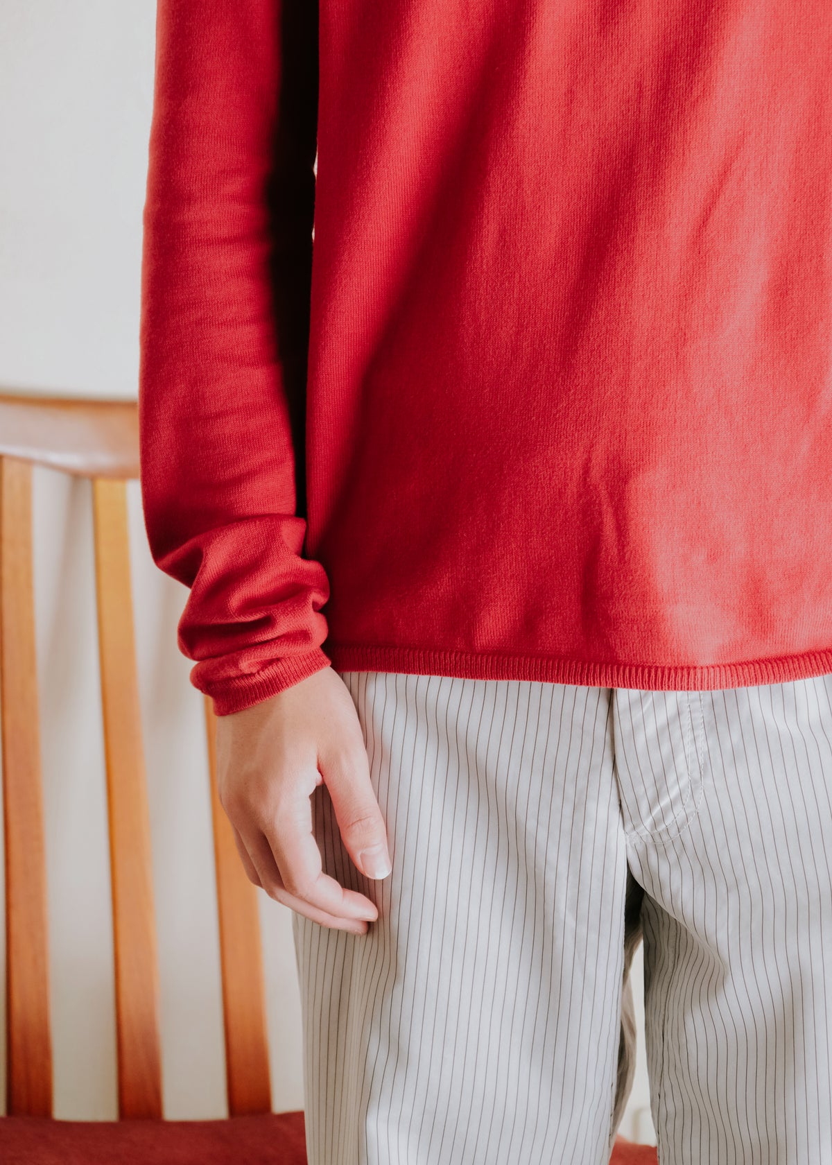 00's Cruciani cotton crew neck cut and sew